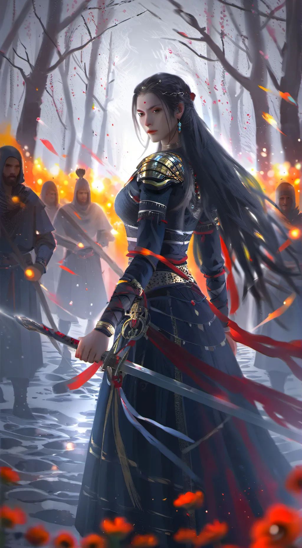 ai character: Queen Aria  background