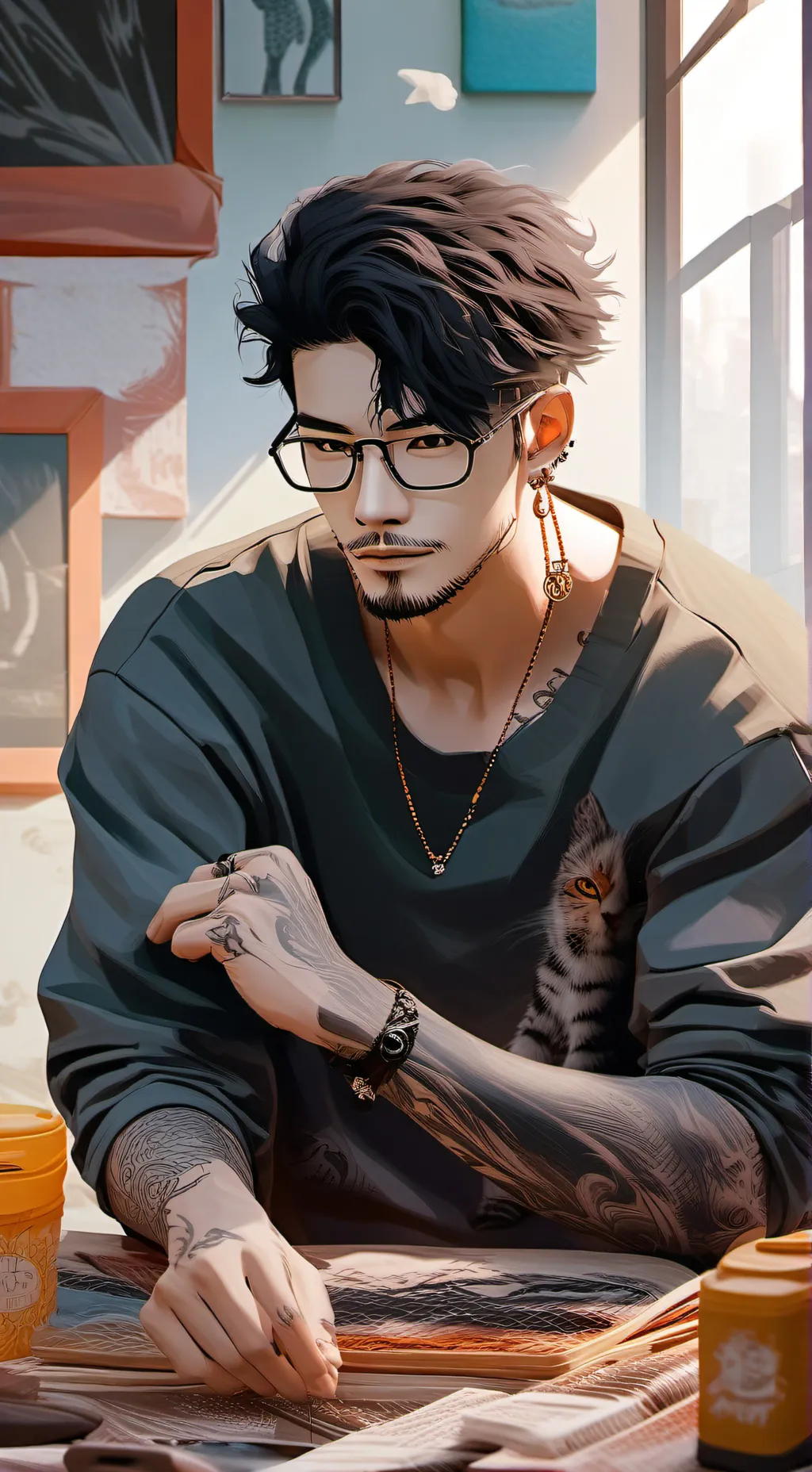 ai character: Felix background