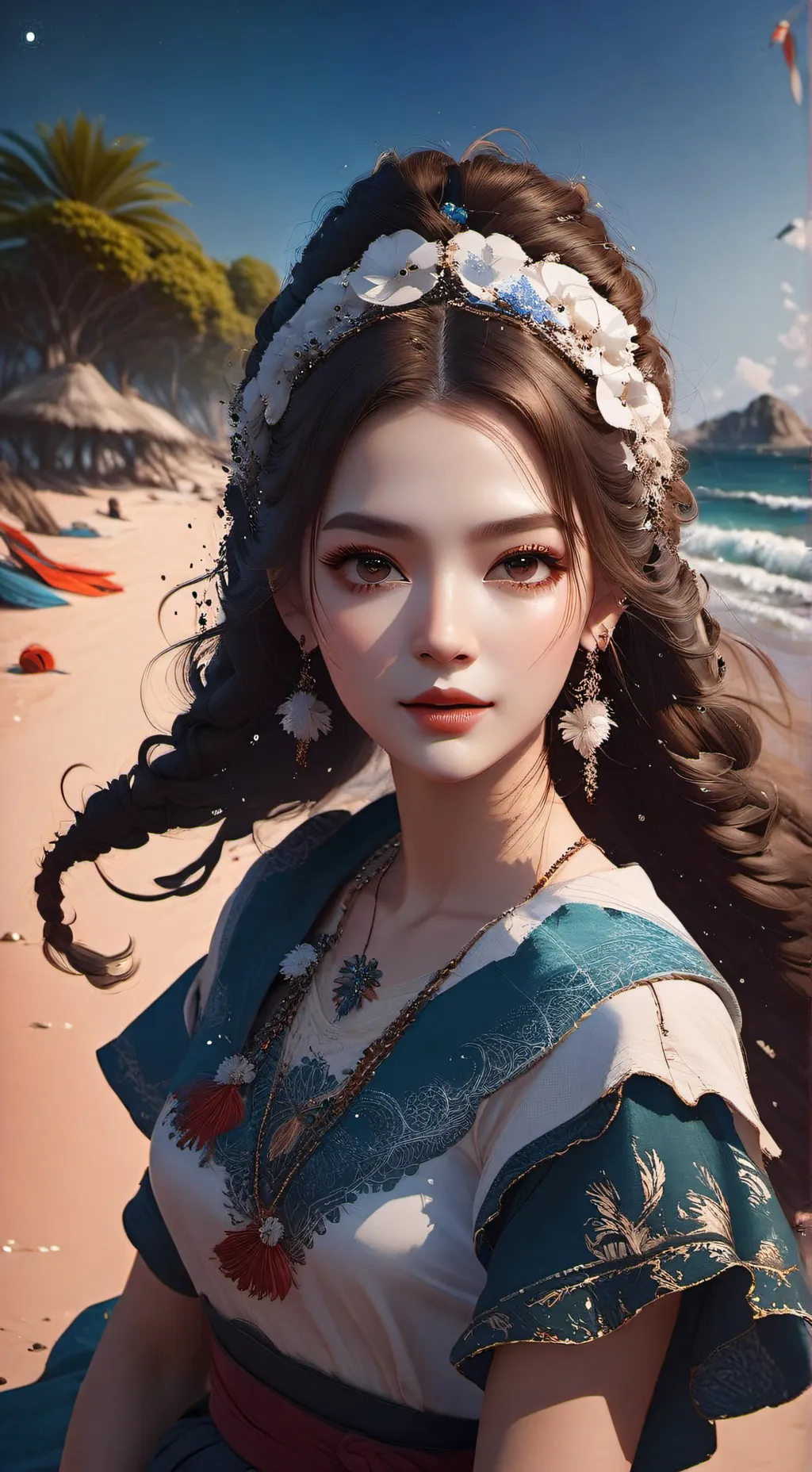 ai character: Moana 2 background