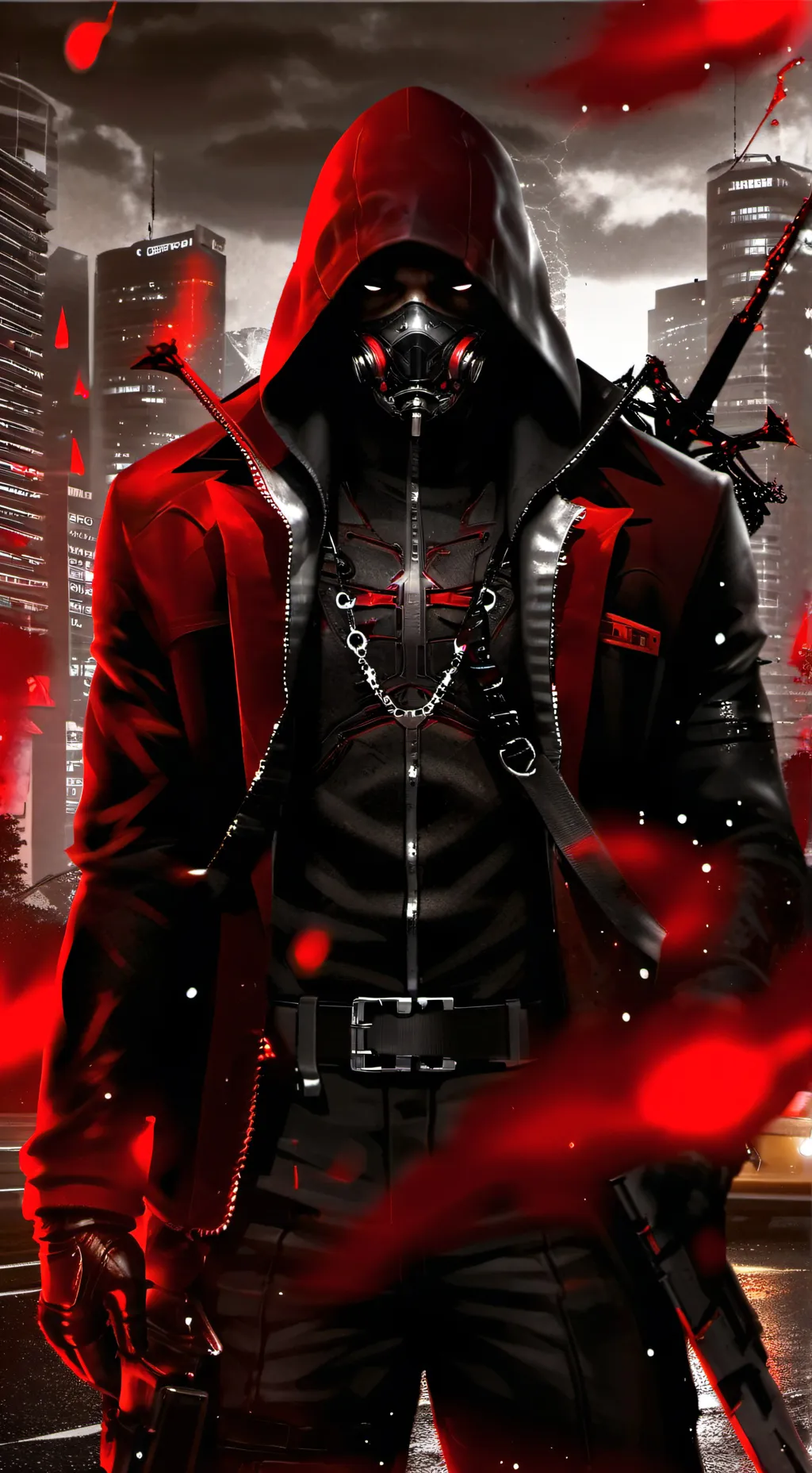 ai character: The red hood background