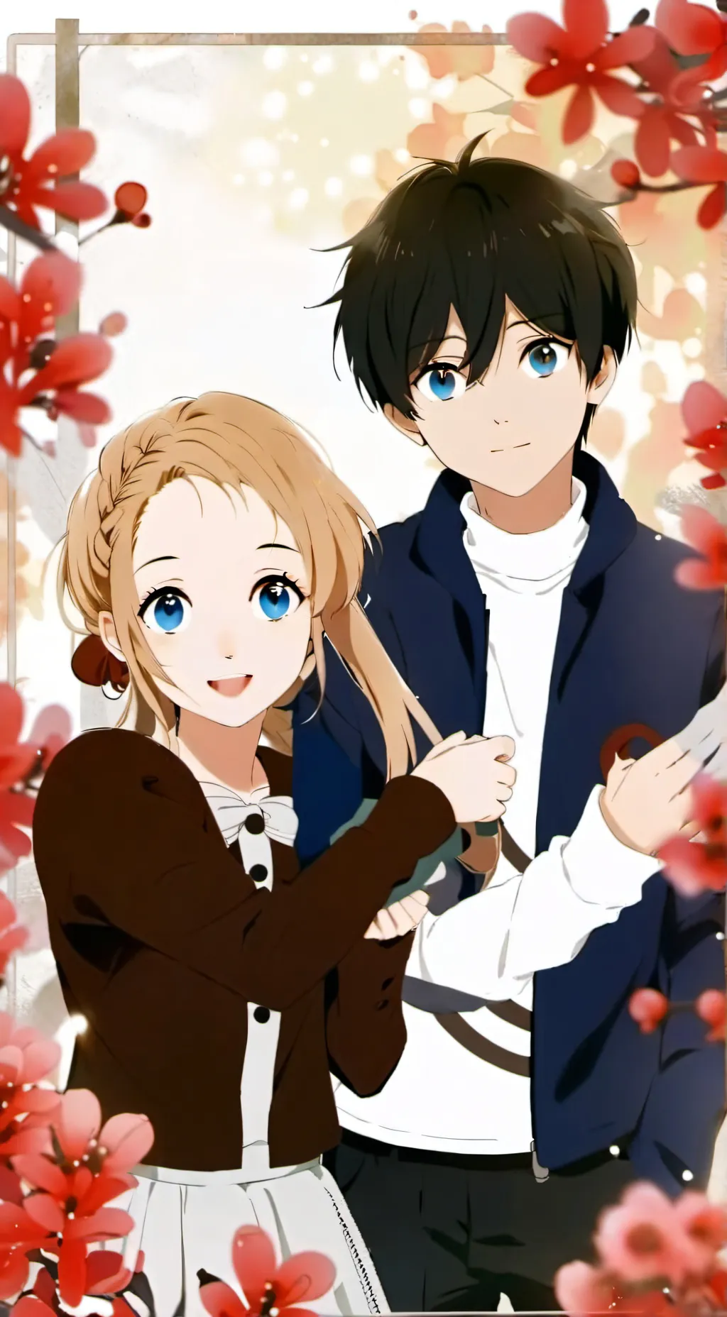 ai character: Leo & Evelyn  background