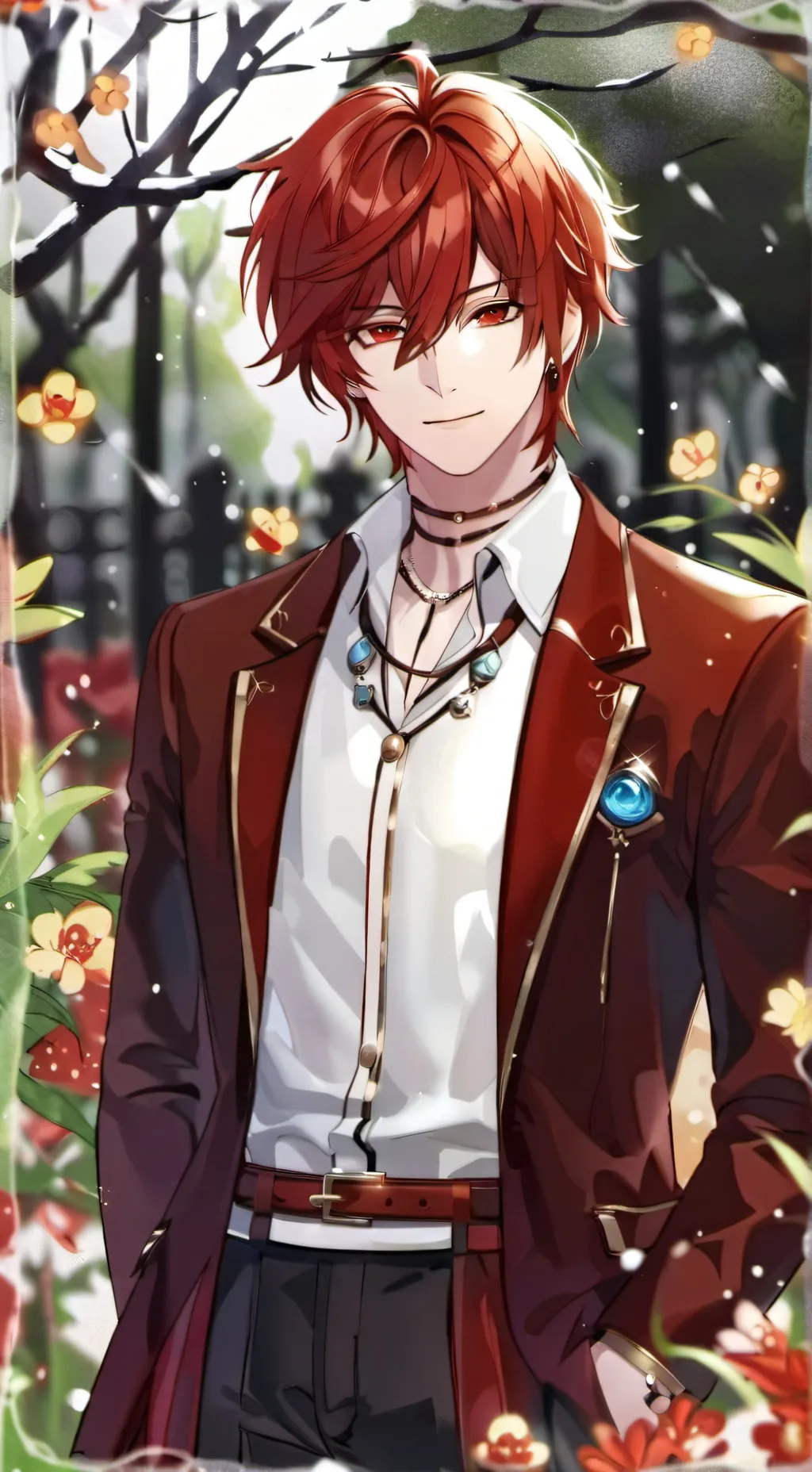 ai character: Red revenge  background