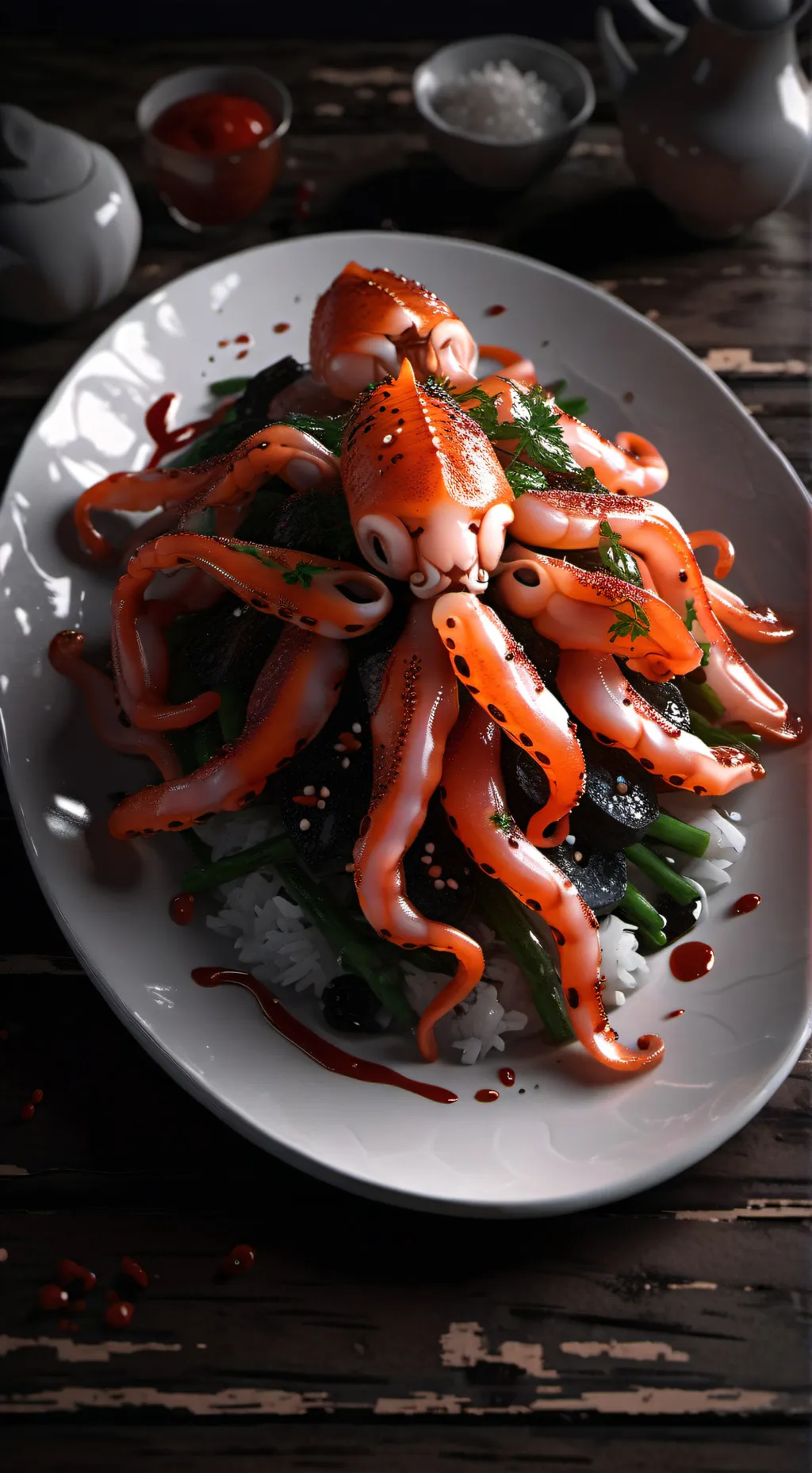 ai character: Finn&Shrimpo Cooks background