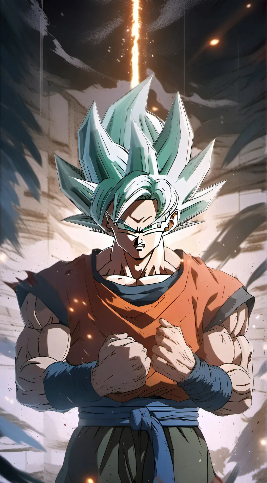 ai character: Goku  background