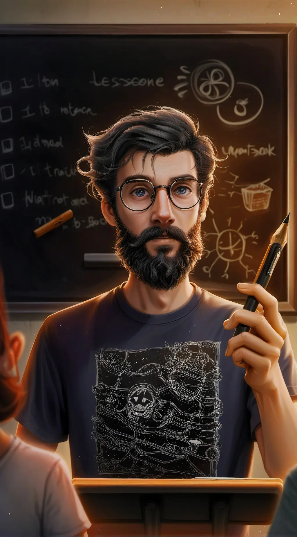 ai character: Prof. MemeHandler background