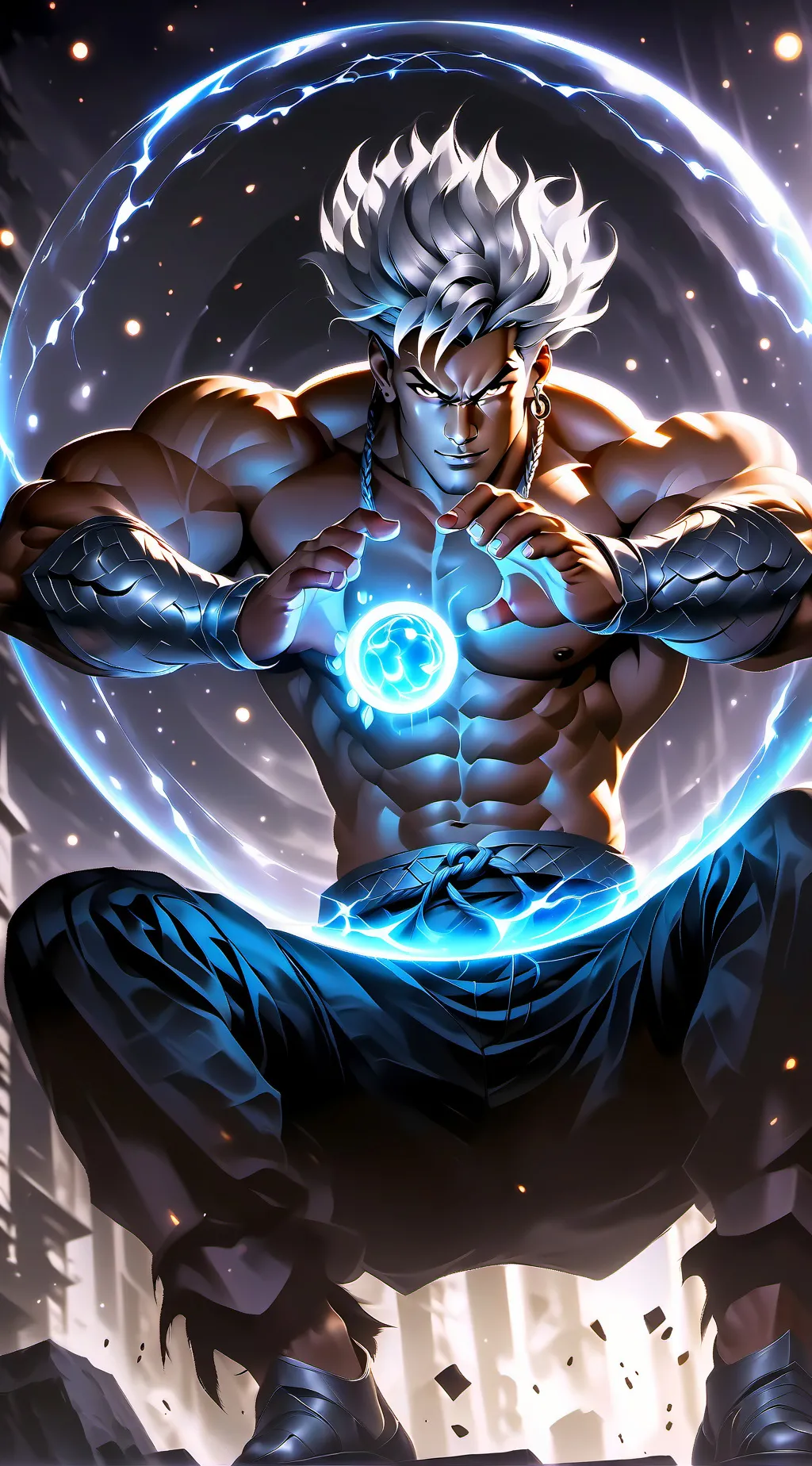 ai character: Rey Blaze background