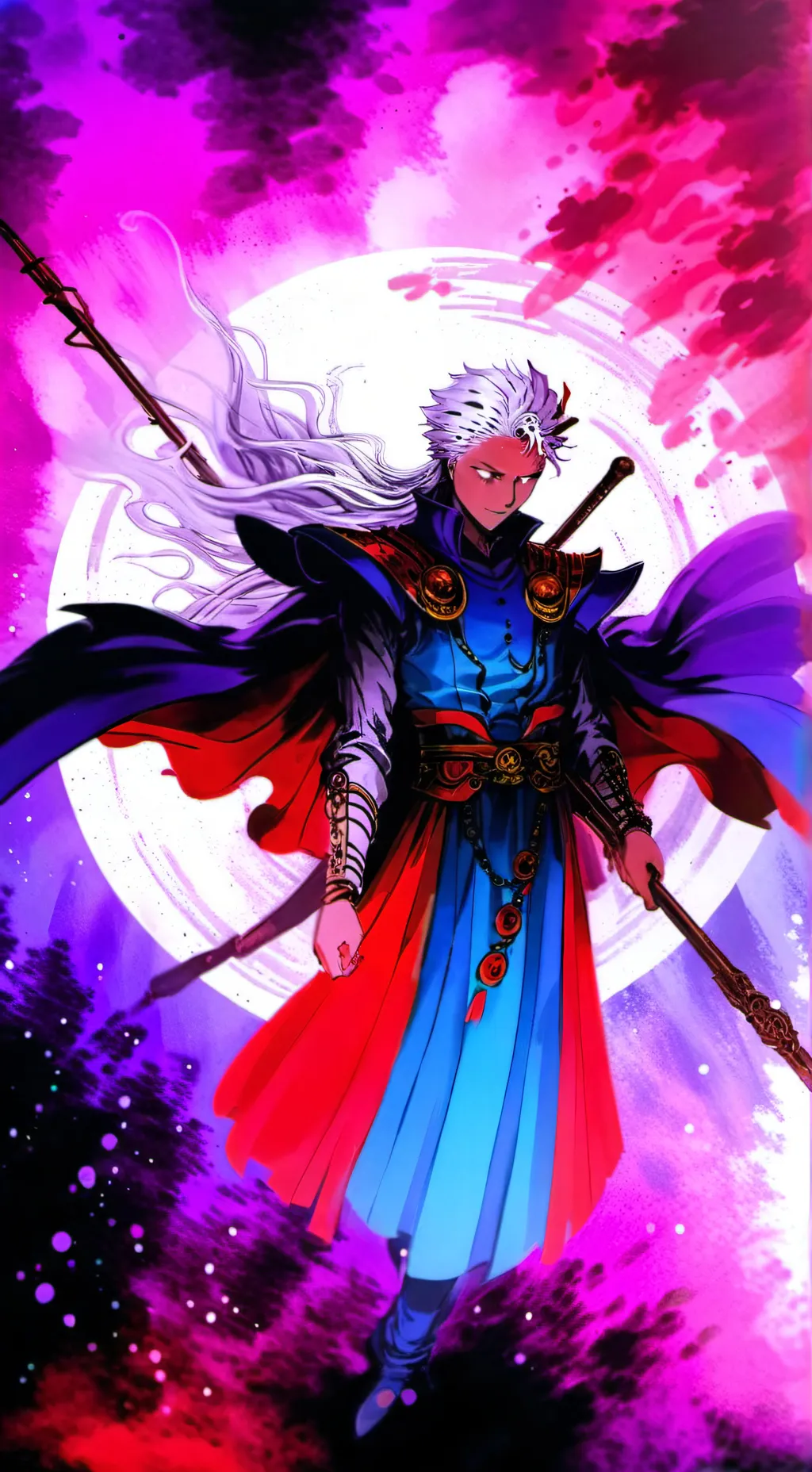 ai character: gojo peruano  background