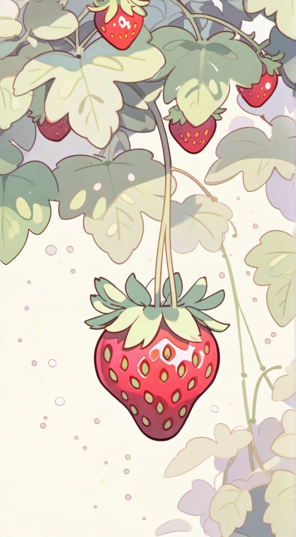 ai character: 🍓:Sprout:🍓 background