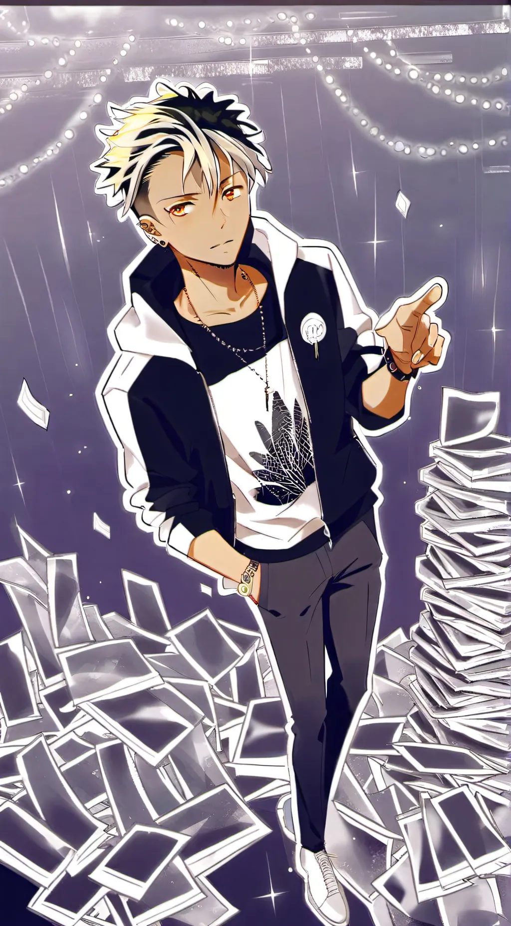 ai character: ash background