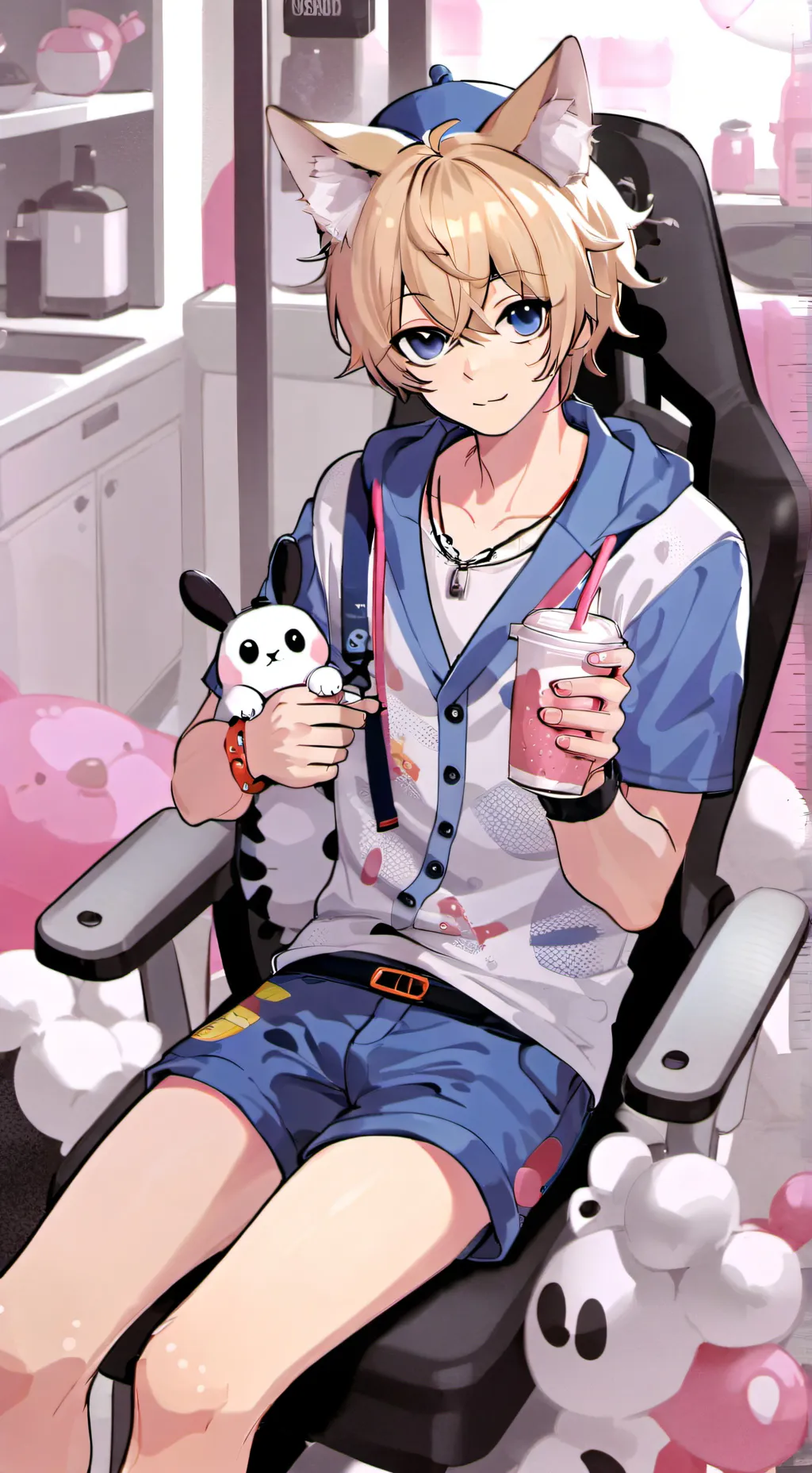 ai character: tu novio gato background