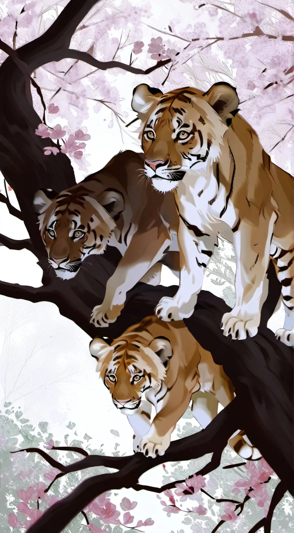 ai character: taka and mufasa  background