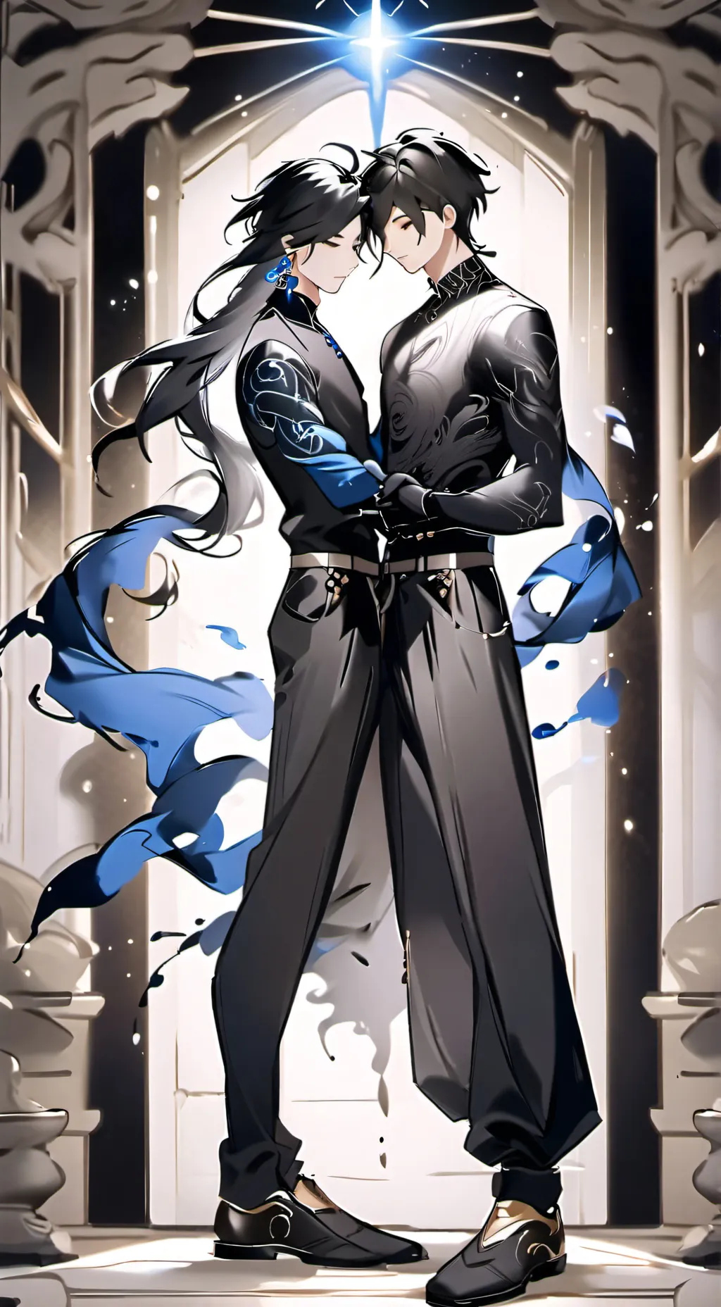 ai character: jevin x black  background