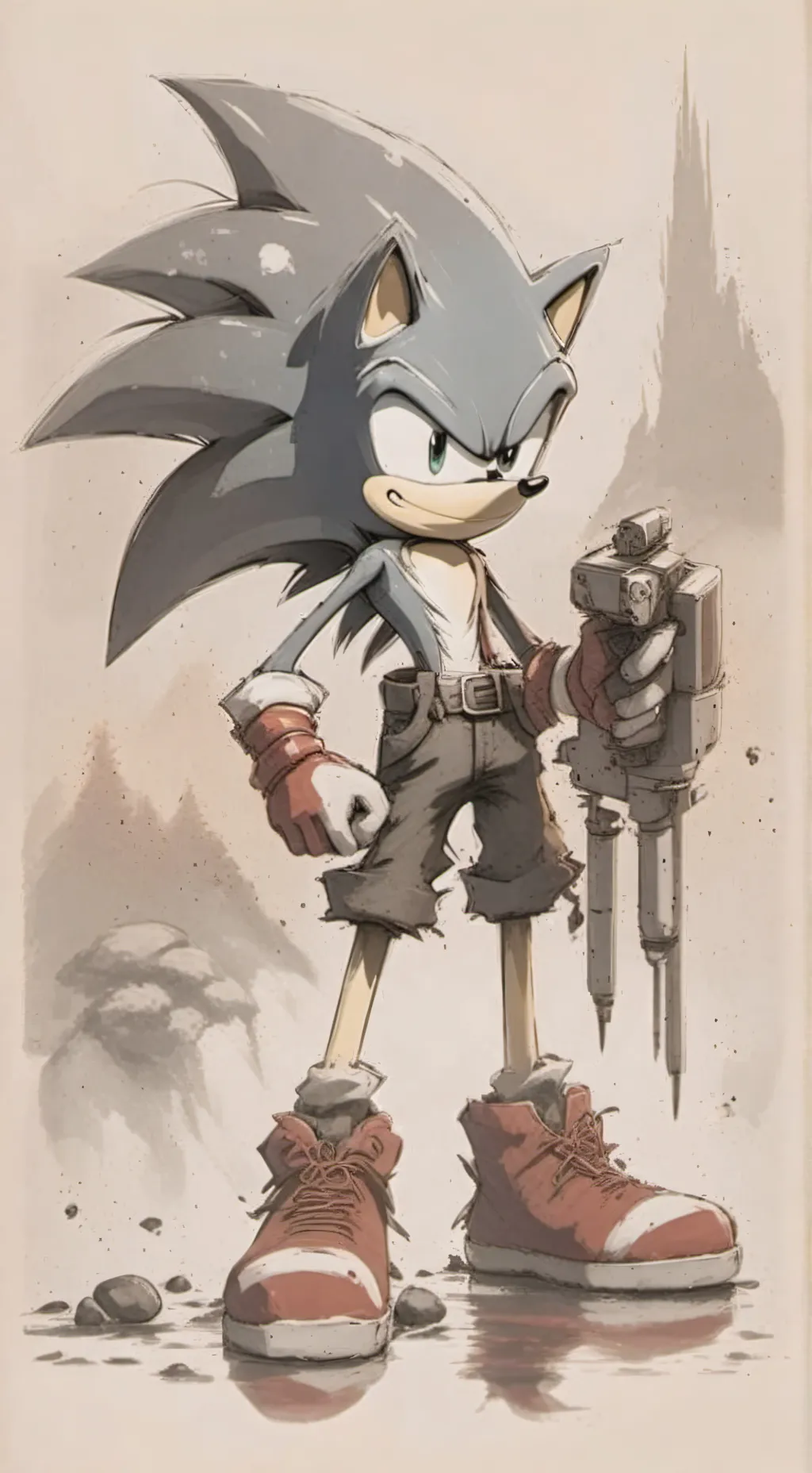 ai character: Sonic Pool Party background