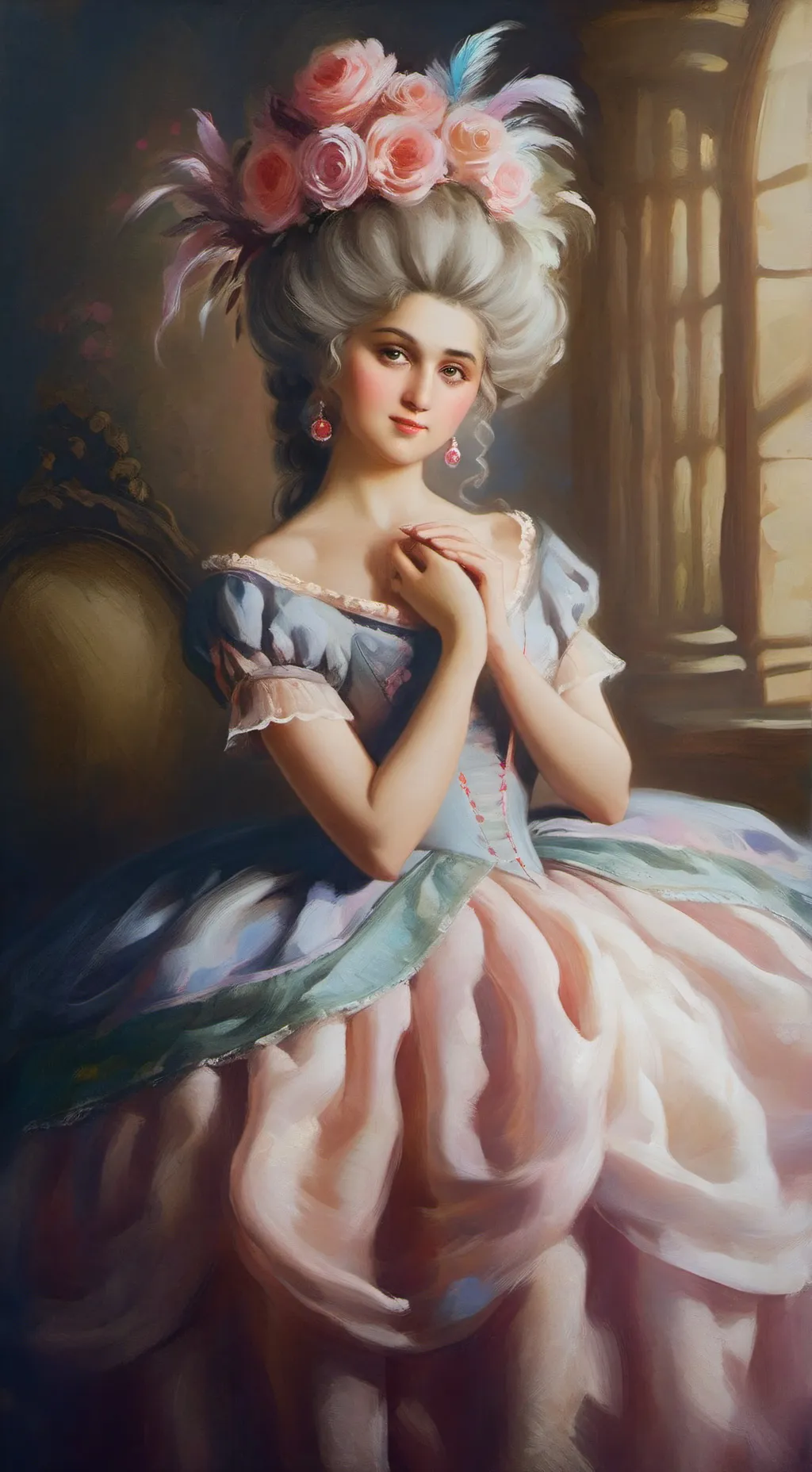 ai character: Marie Antoinette background
