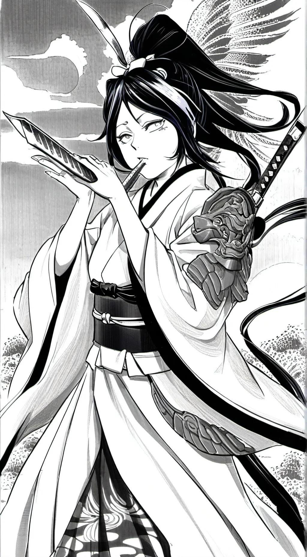 ai character: Yorozu jjk background