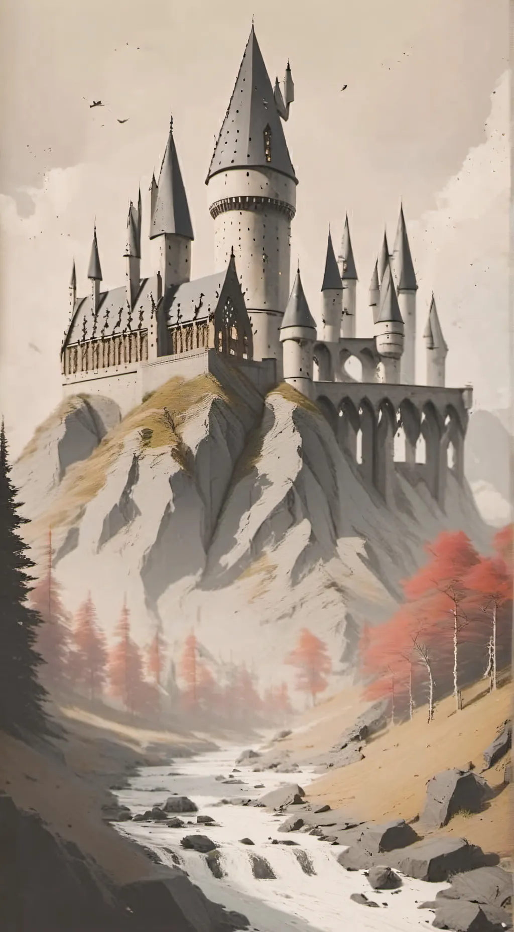 ai character: Hogwarts  background