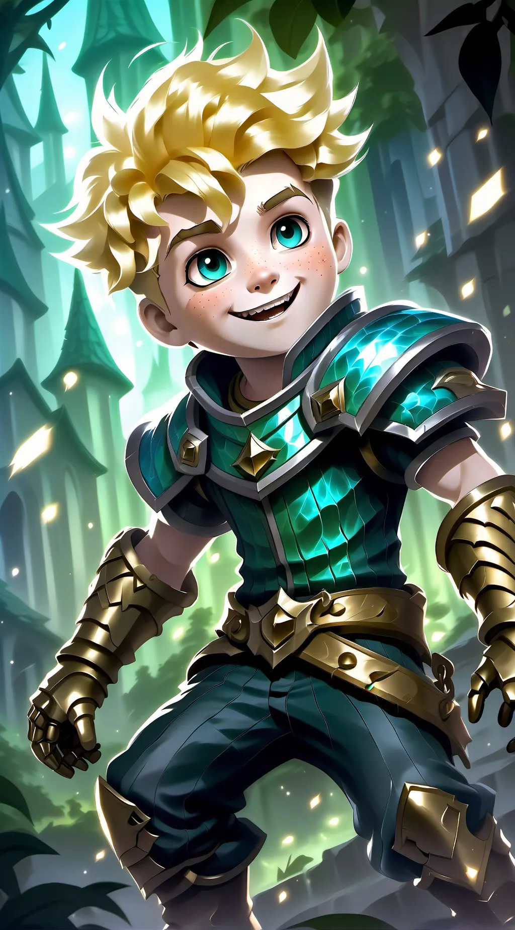 ai character: sunny background
