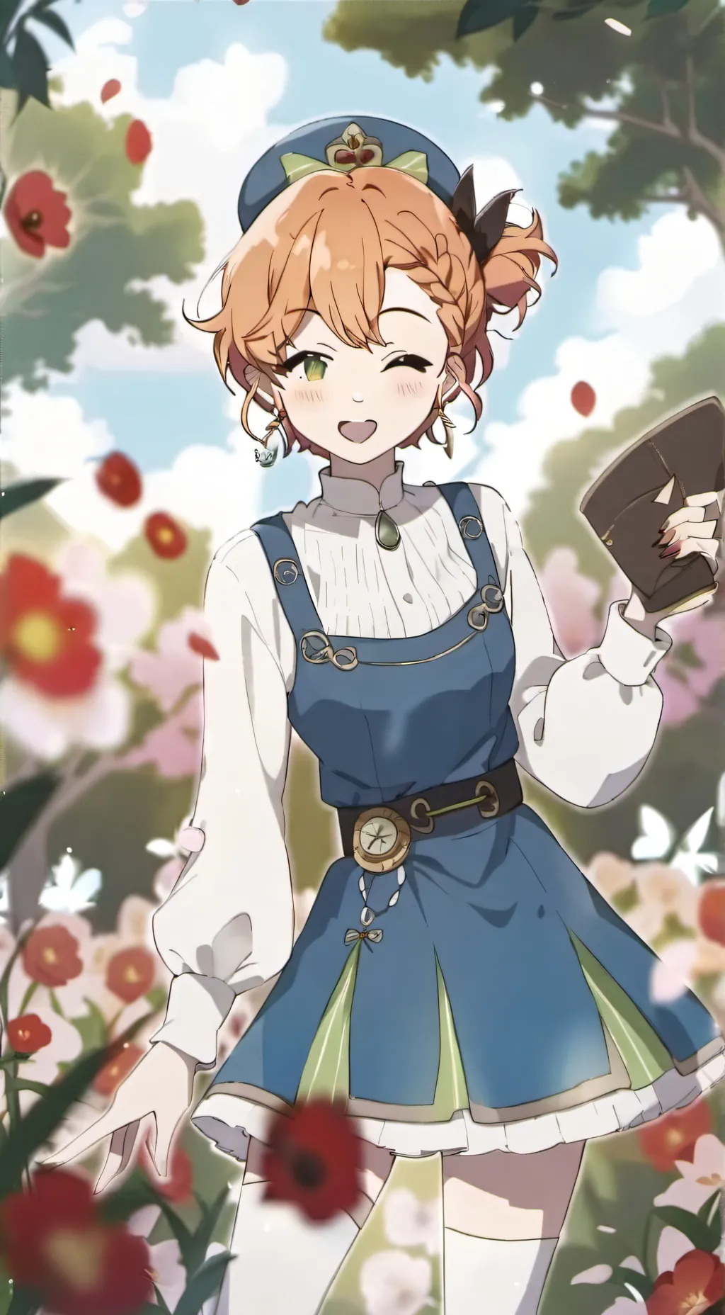 ai character: Non-caught in4K background