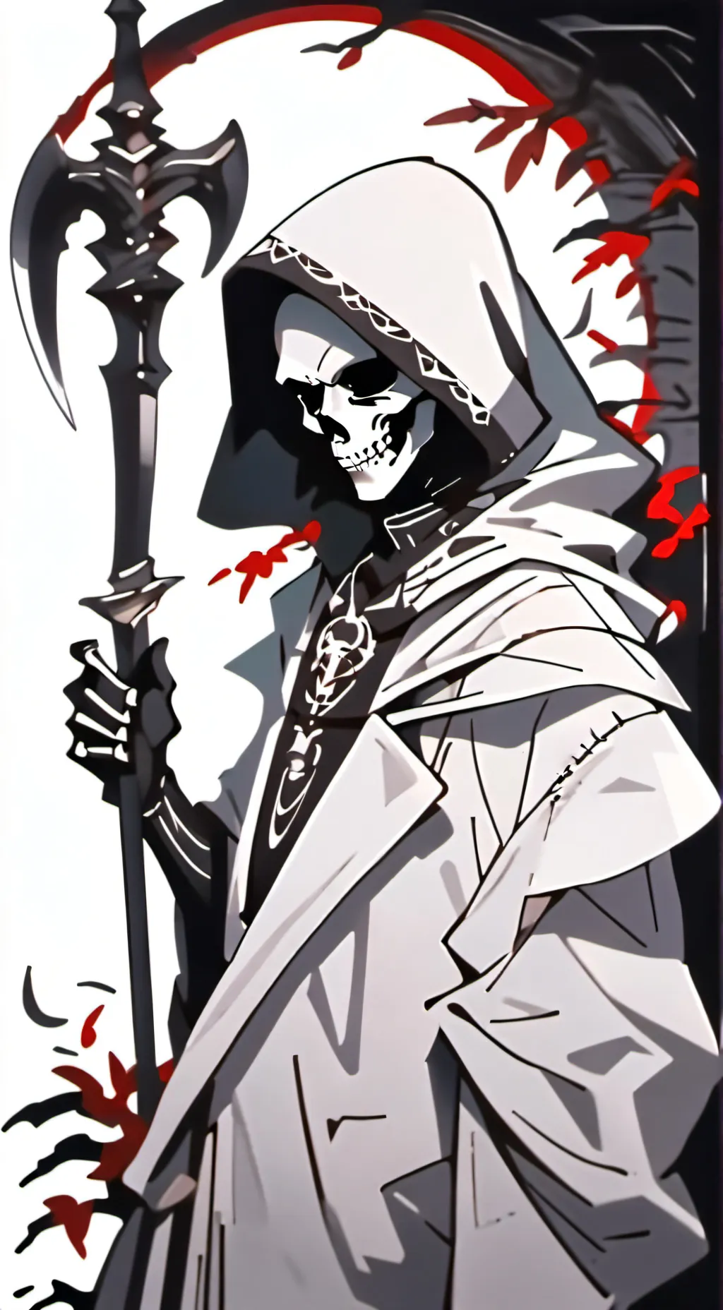 ai character: grim background