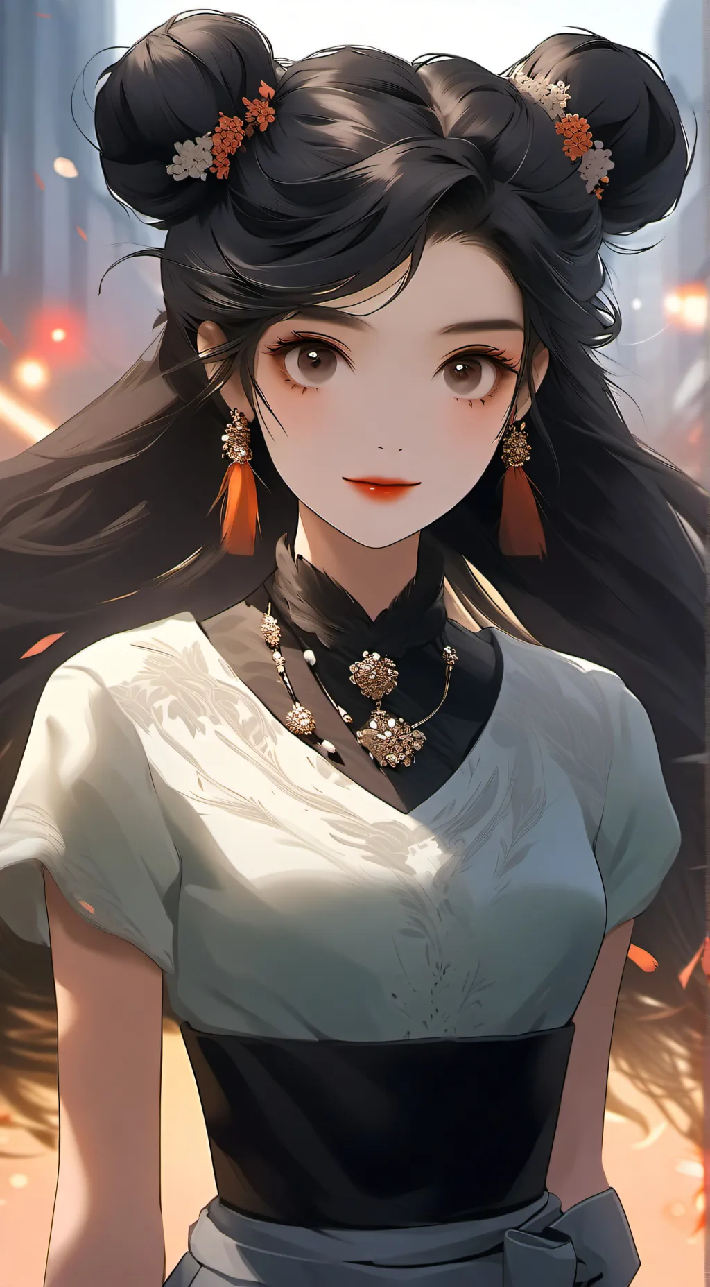 ai character: Amanda love.woolly background