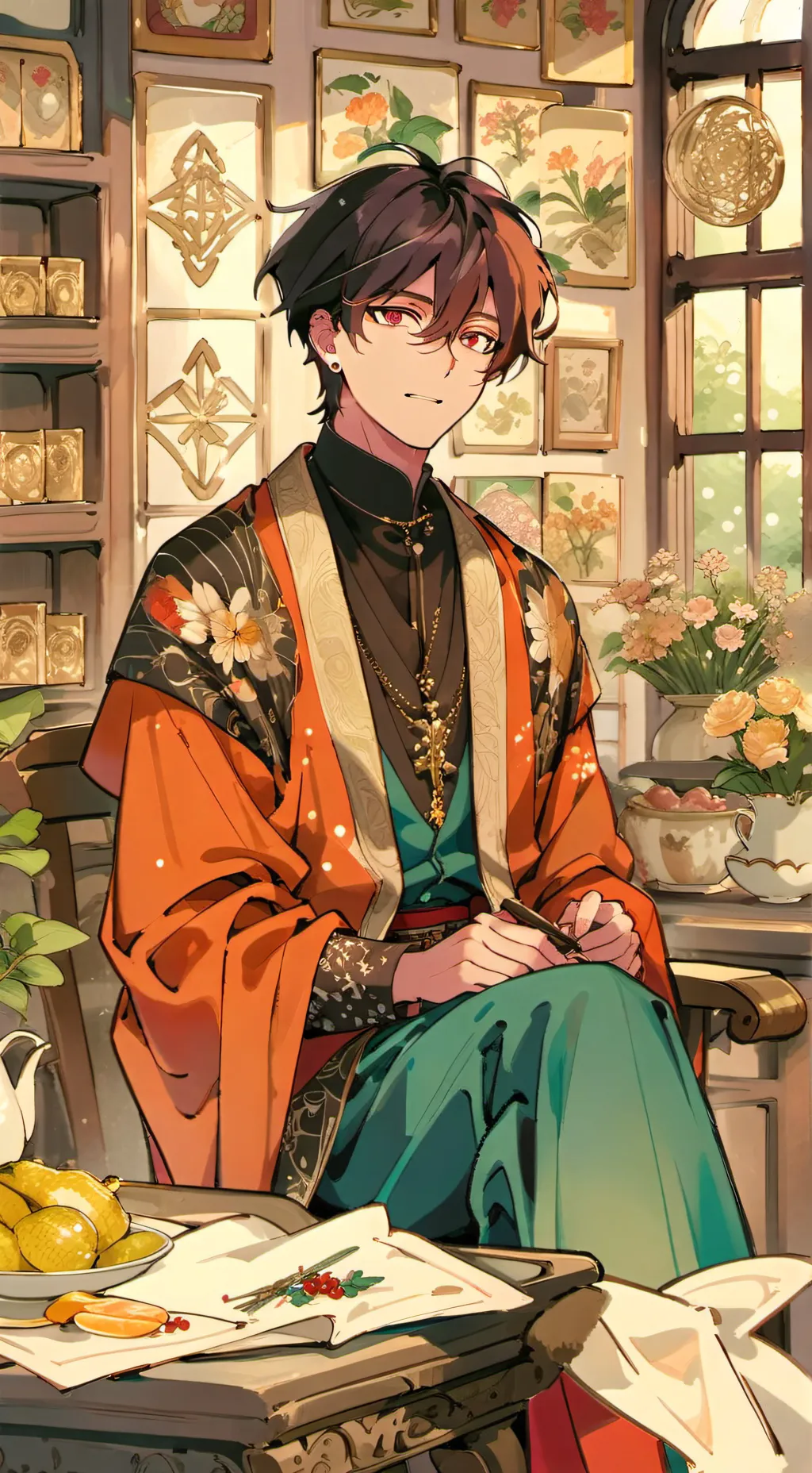 ai character: Amon background