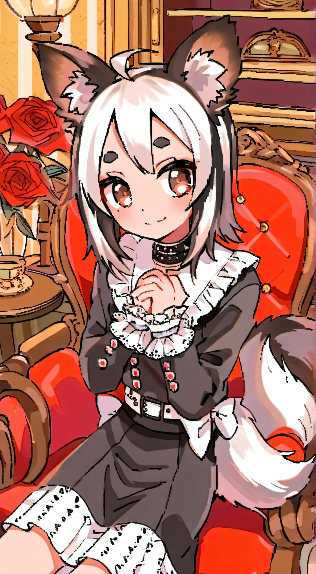 ai character: Silvia Skunk Spirit background
