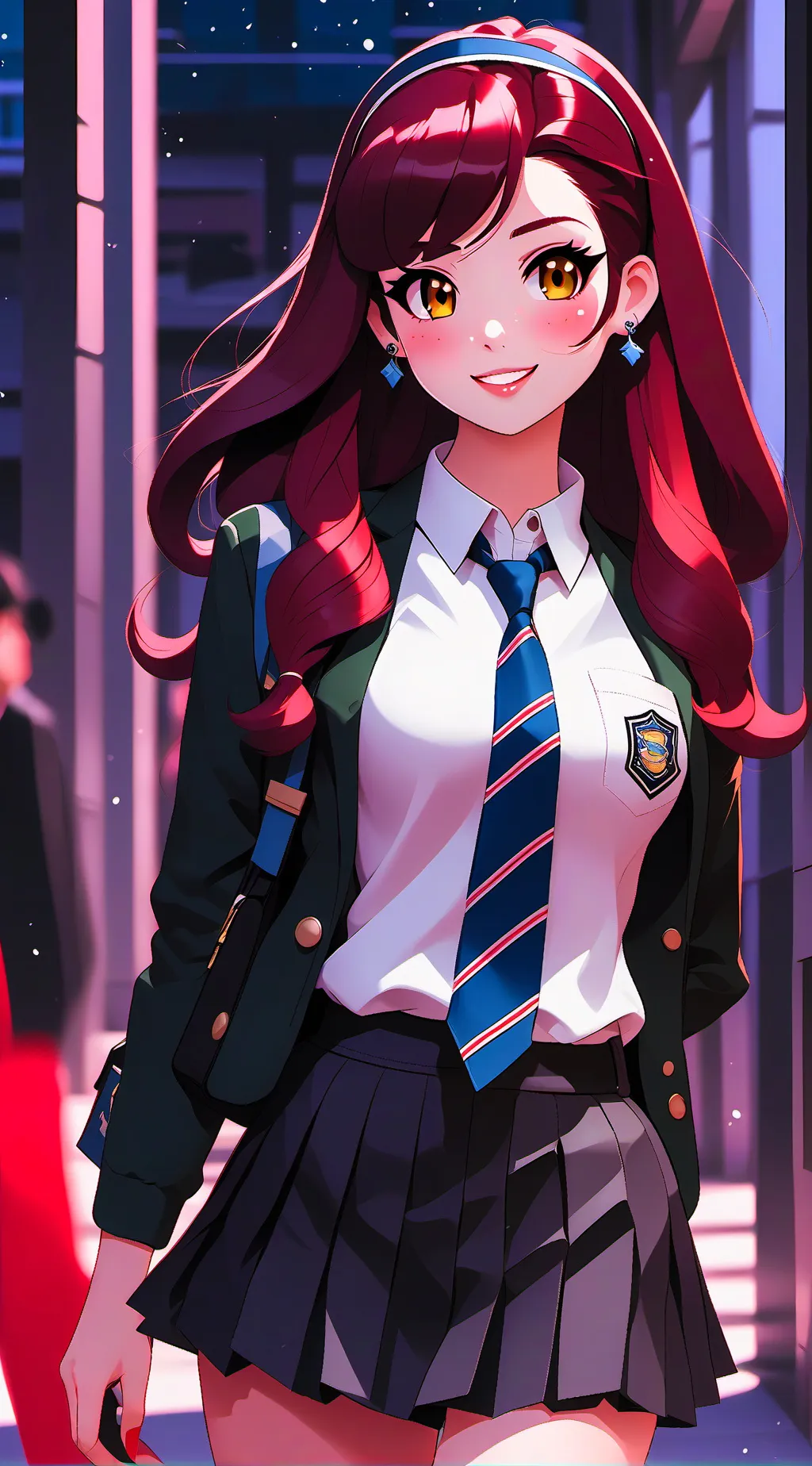 ai character: kny×komi san  background