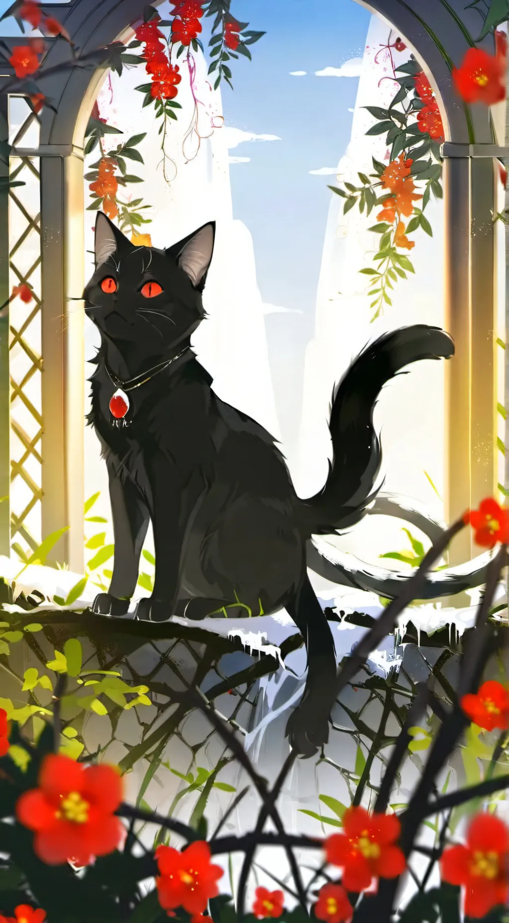 ai character: xeina  background