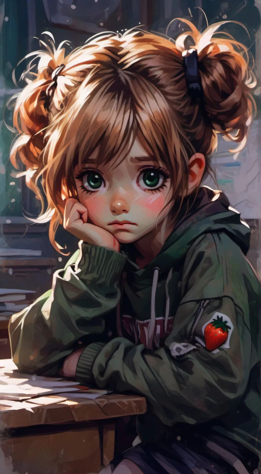 ai character: Rue background