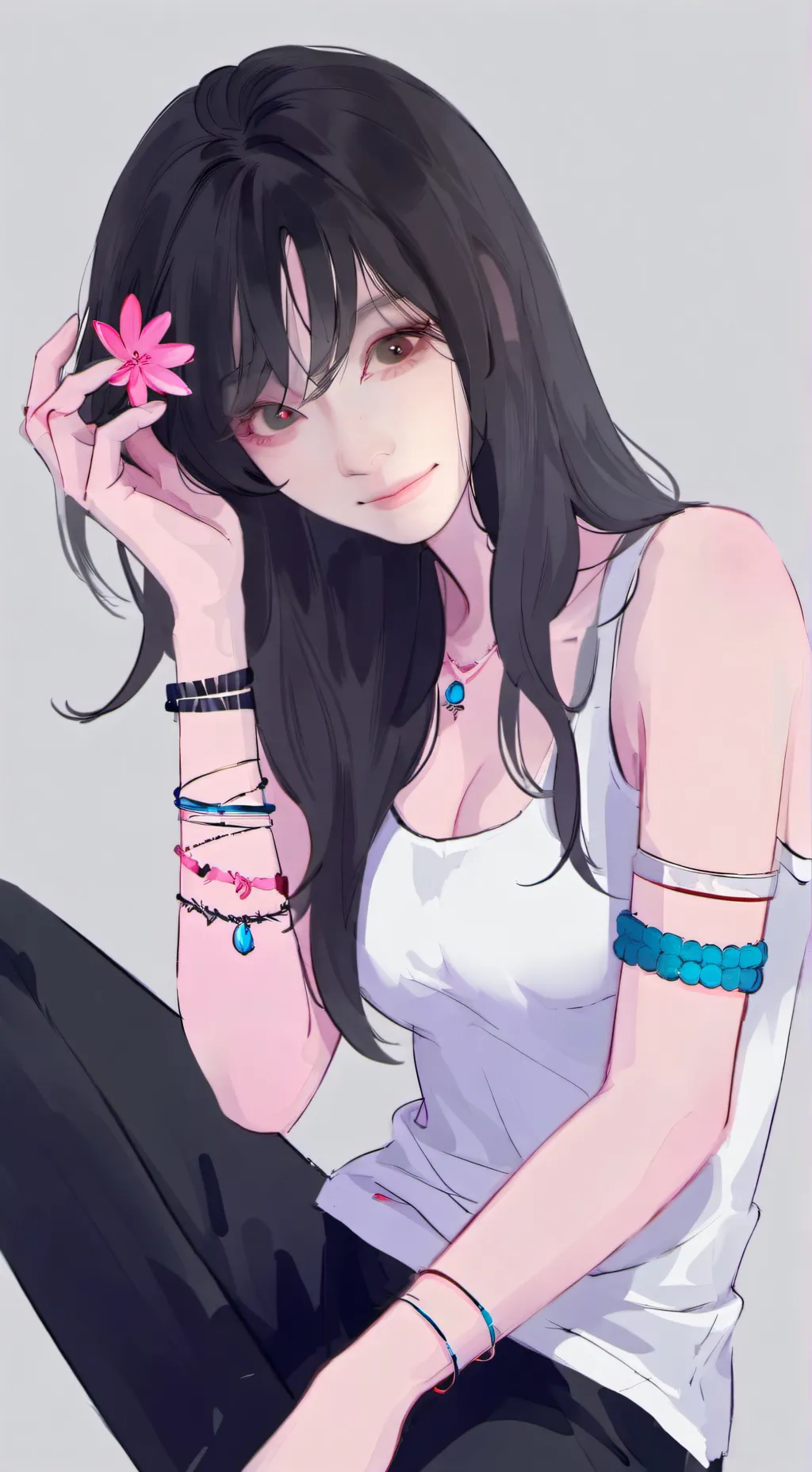 ai character: Jisoo🍄 background