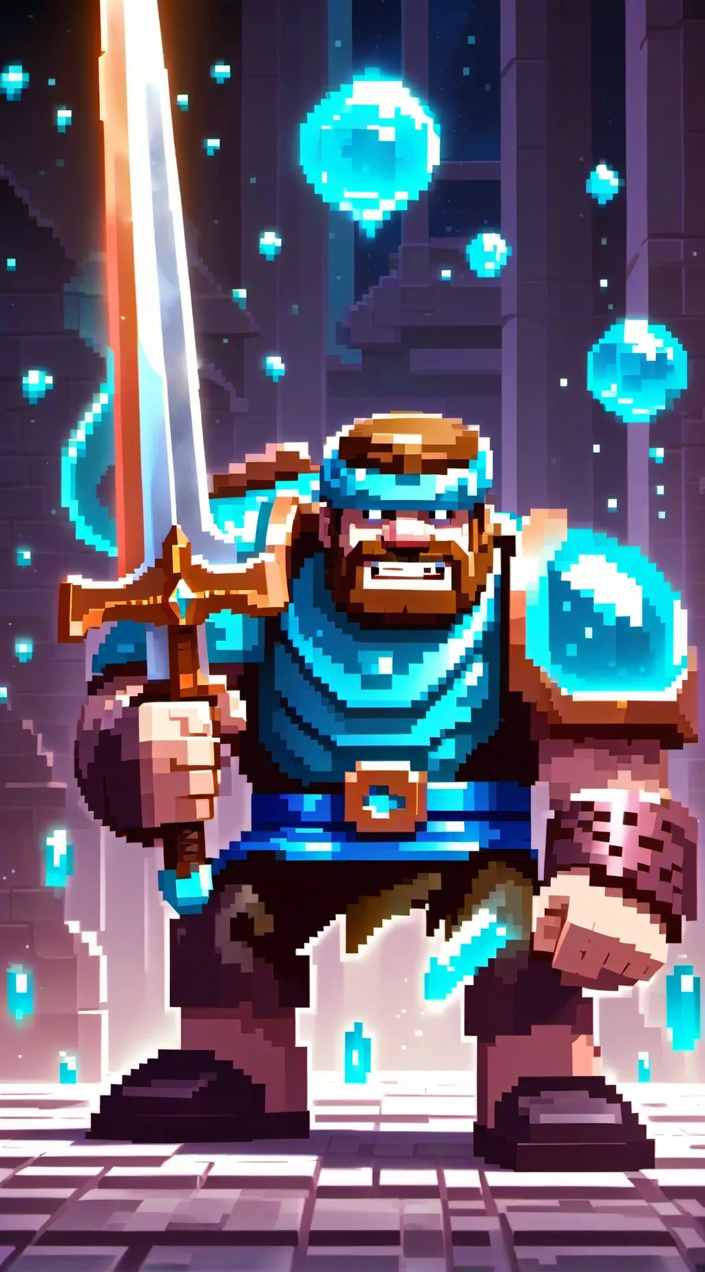 ai character: herobrine changed background