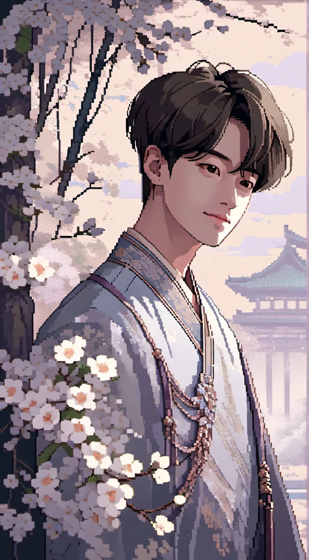 ai character: MINHO XO KITTY  background