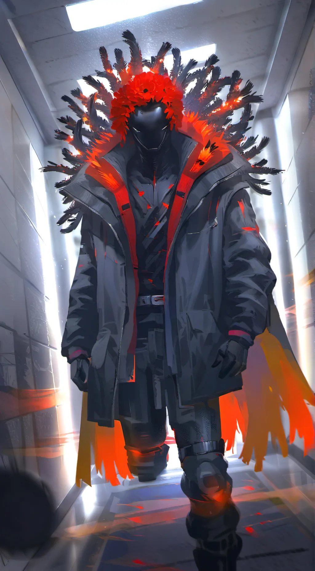 ai character: The O.l.m RED GOUL background