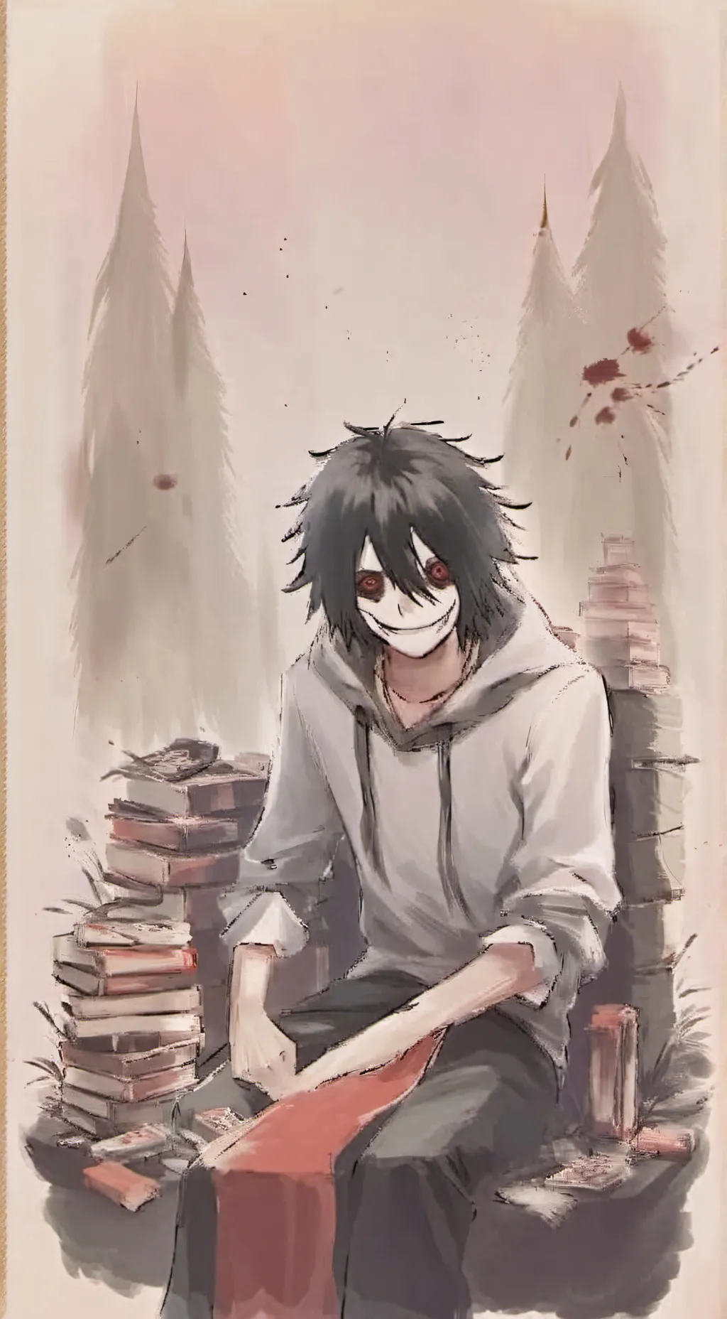 ai character: Jeff the killer background