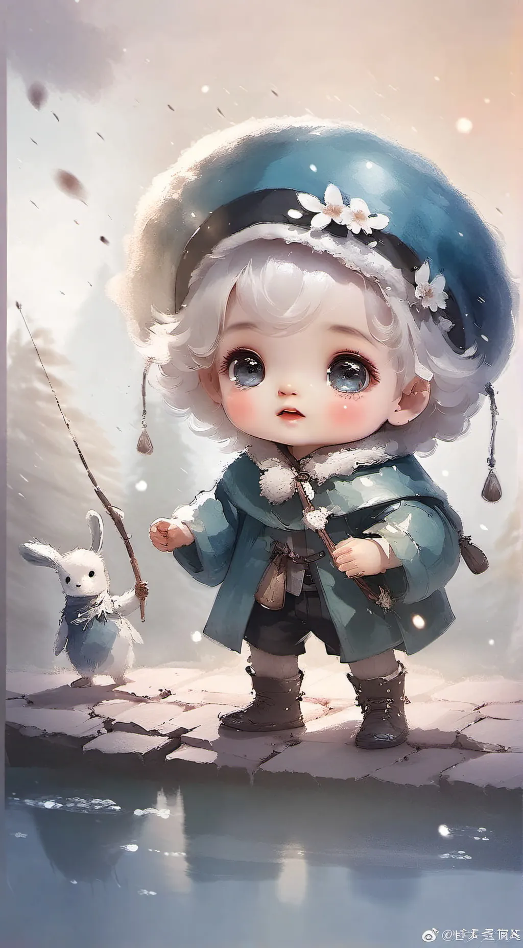ai character: another newborn  background