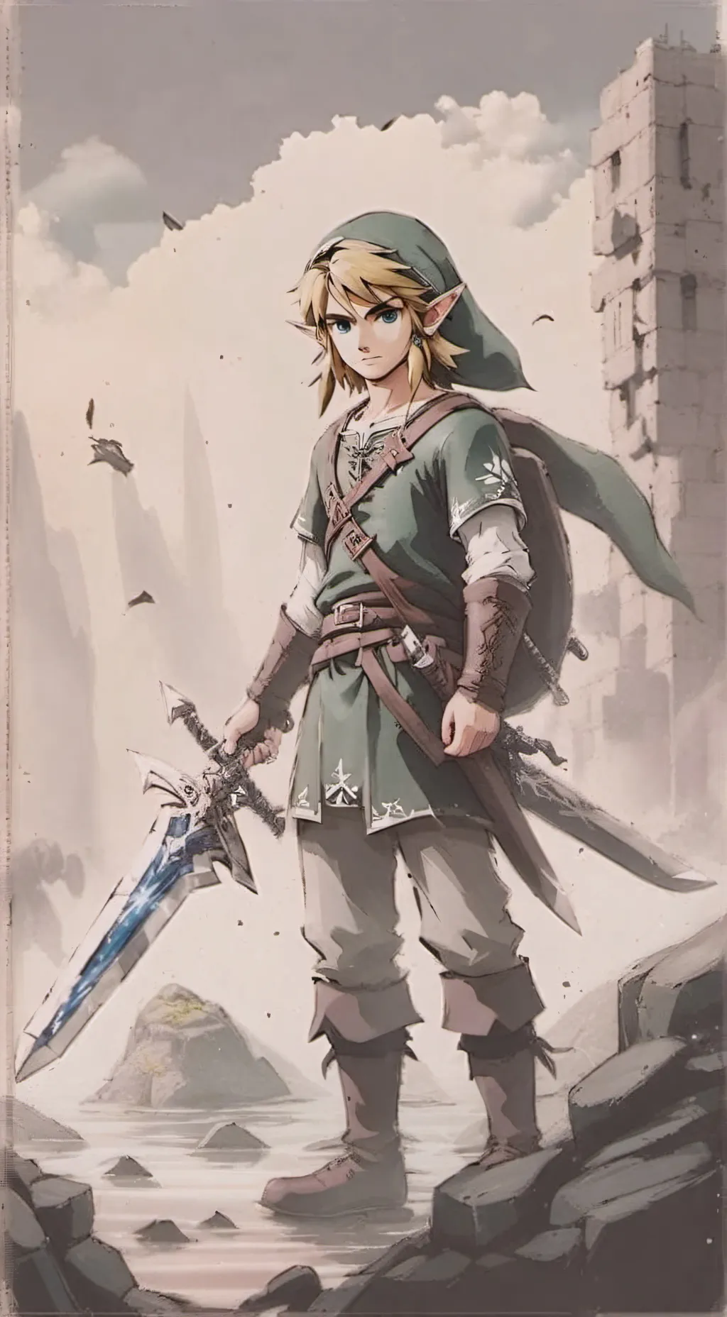 ai character: Link background