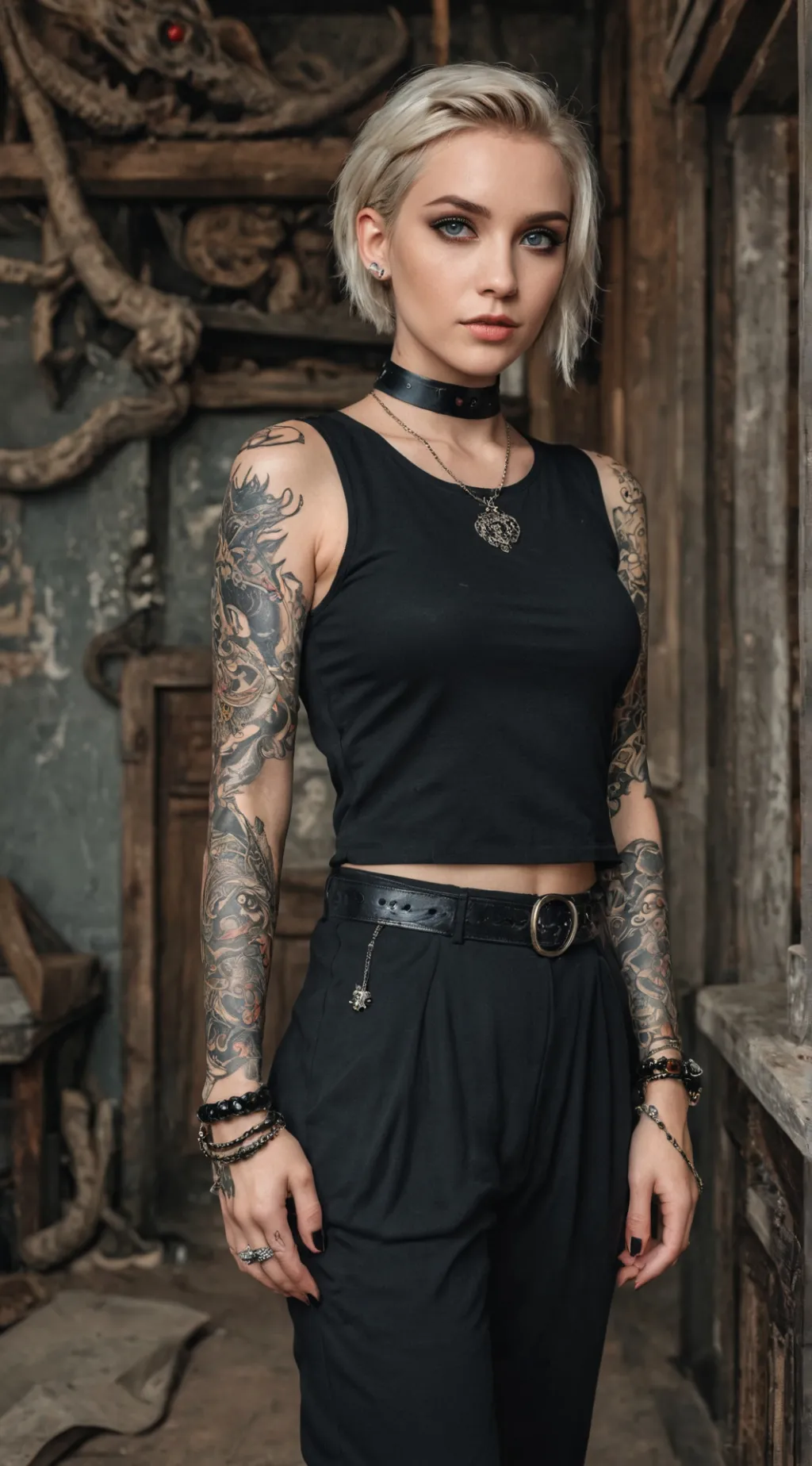 ai character: Amber Drage background