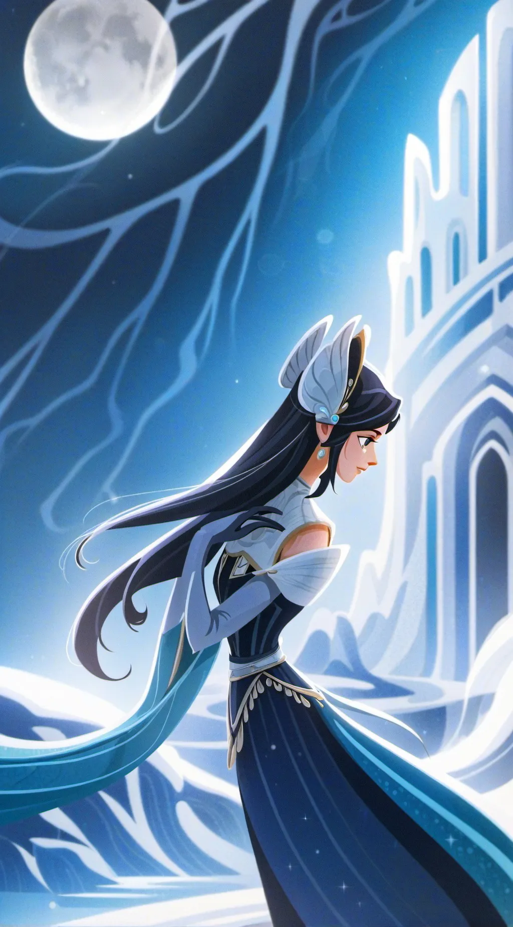 ai character: angle  background