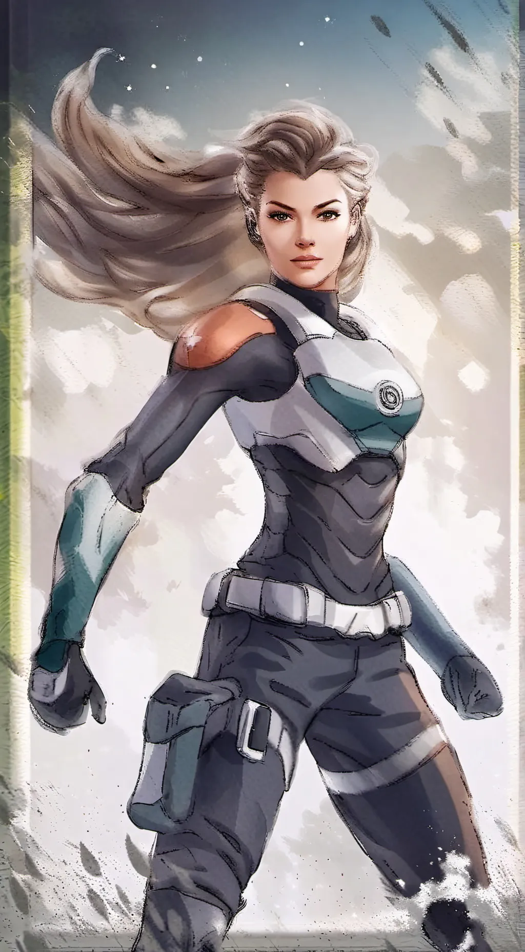 ai character: Isabella Black background