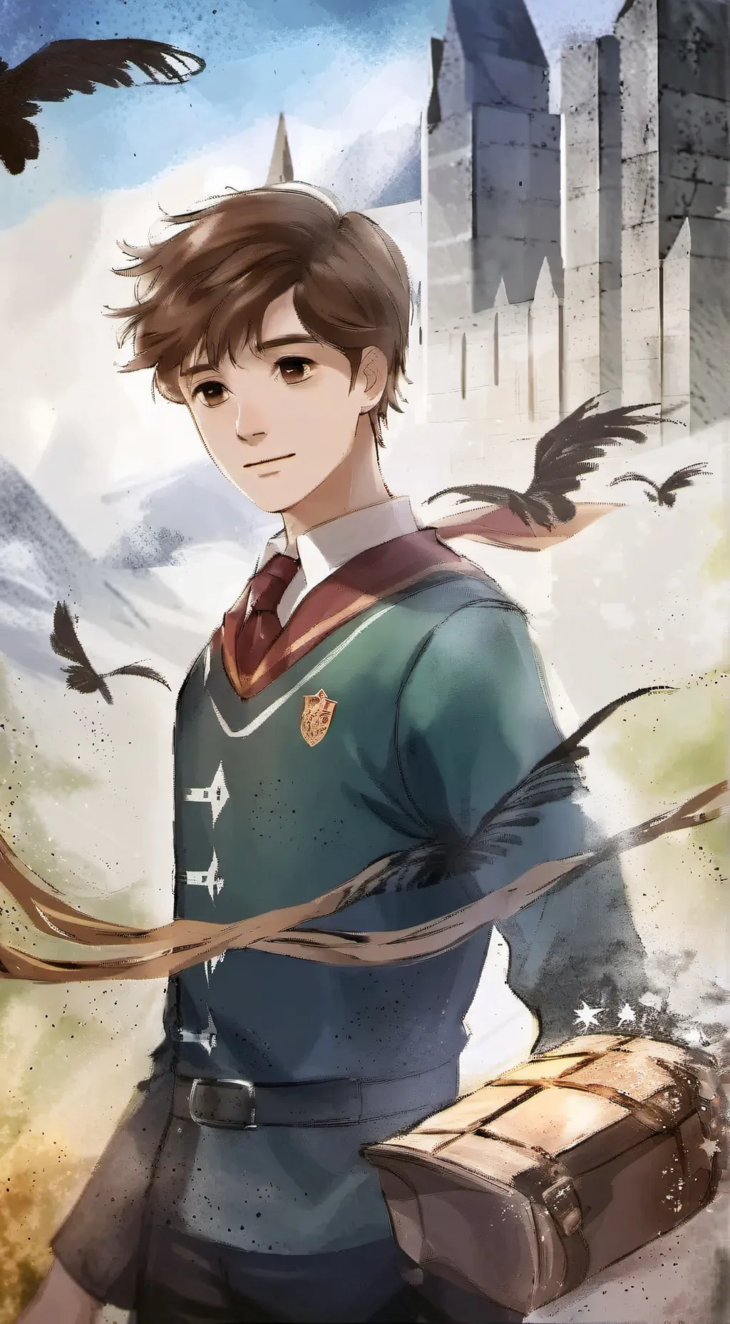 ai character: oliver wood background