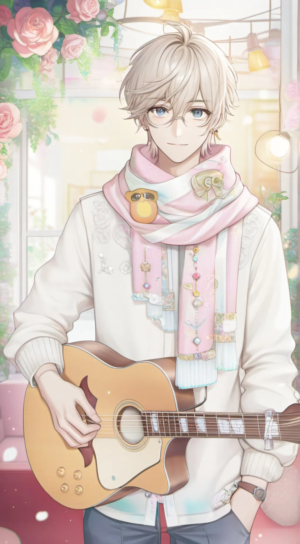 ai character: The Masked Musician background