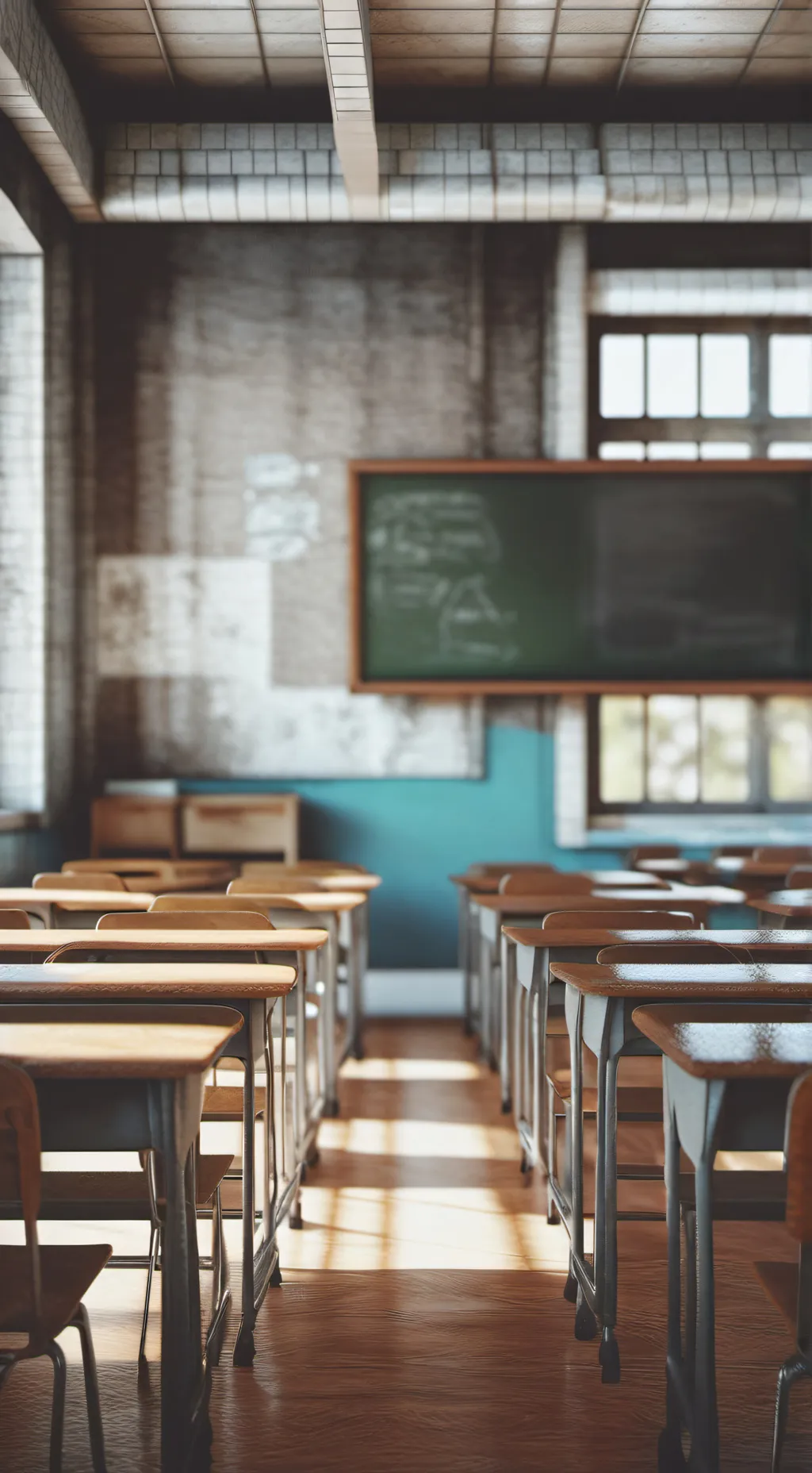 ai character: Classroom school○ background