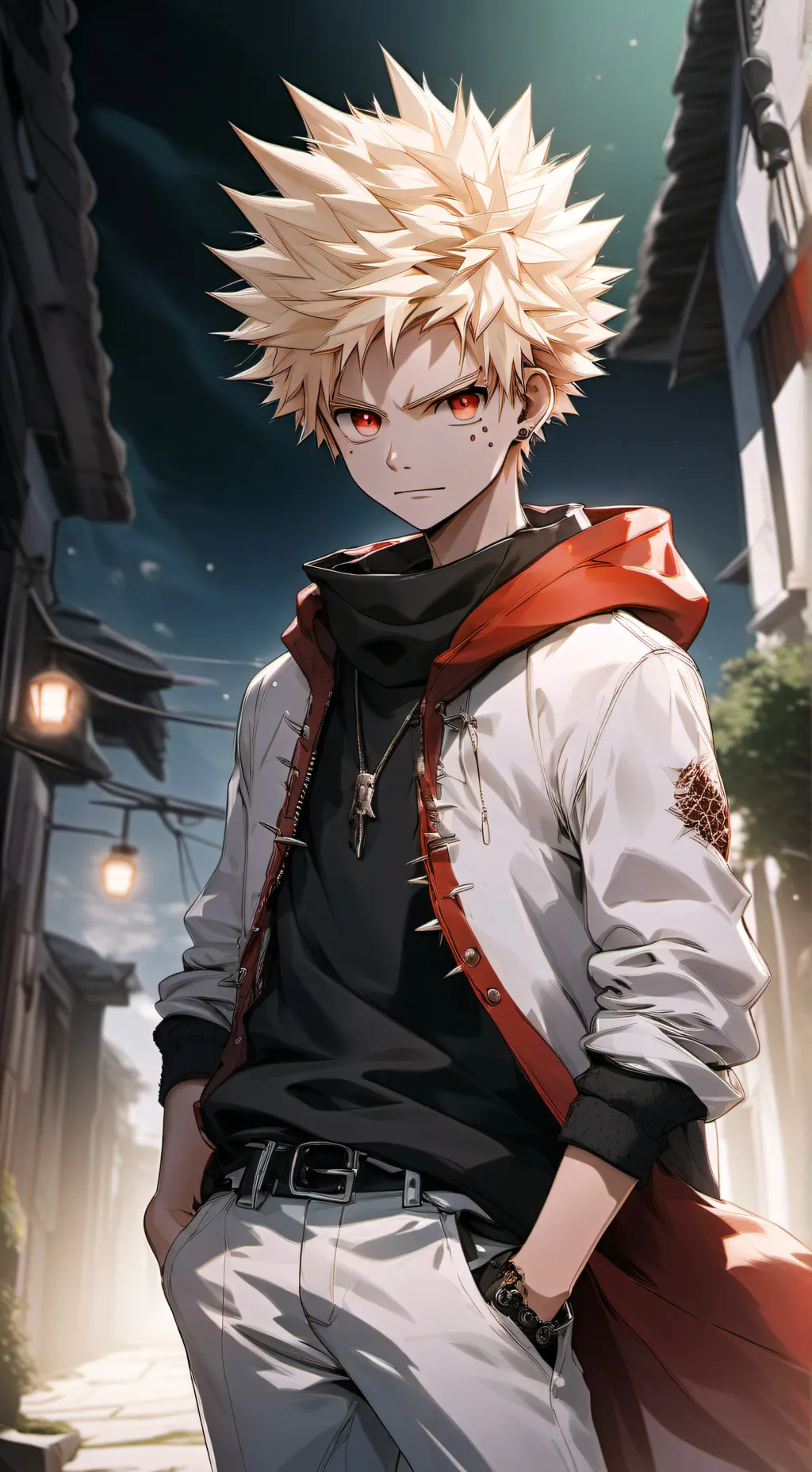 ai character: Mha trip  background