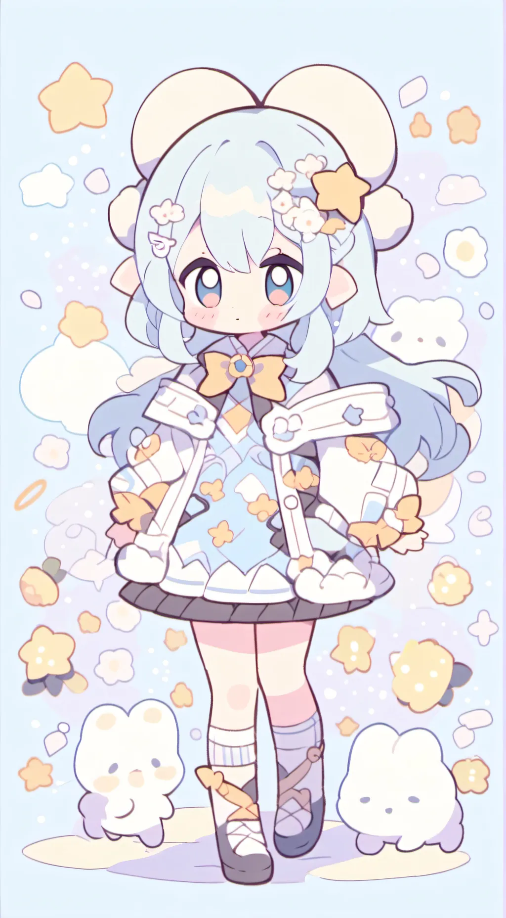 ai character: nsb fan girl background