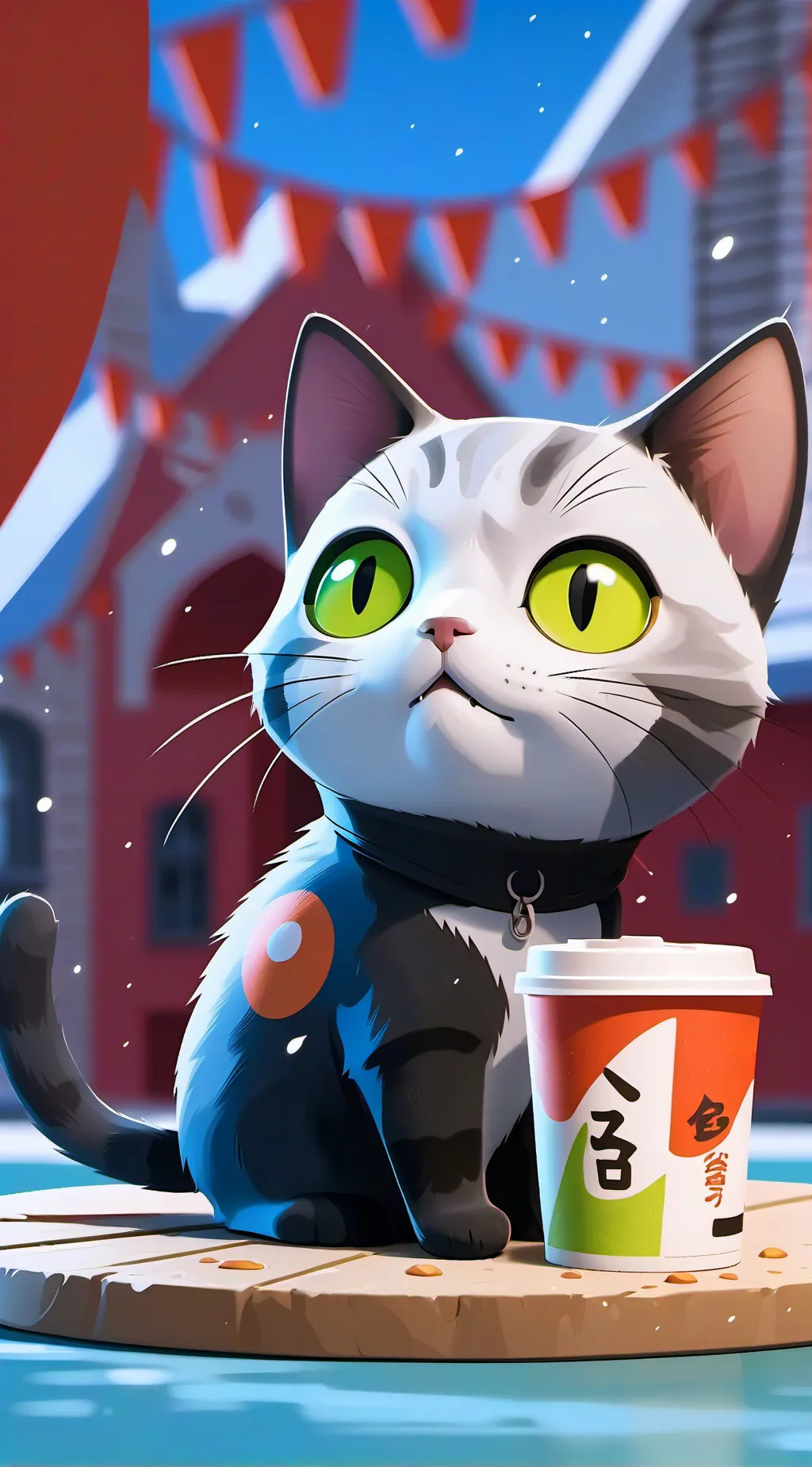 ai character: Some cat 1 background