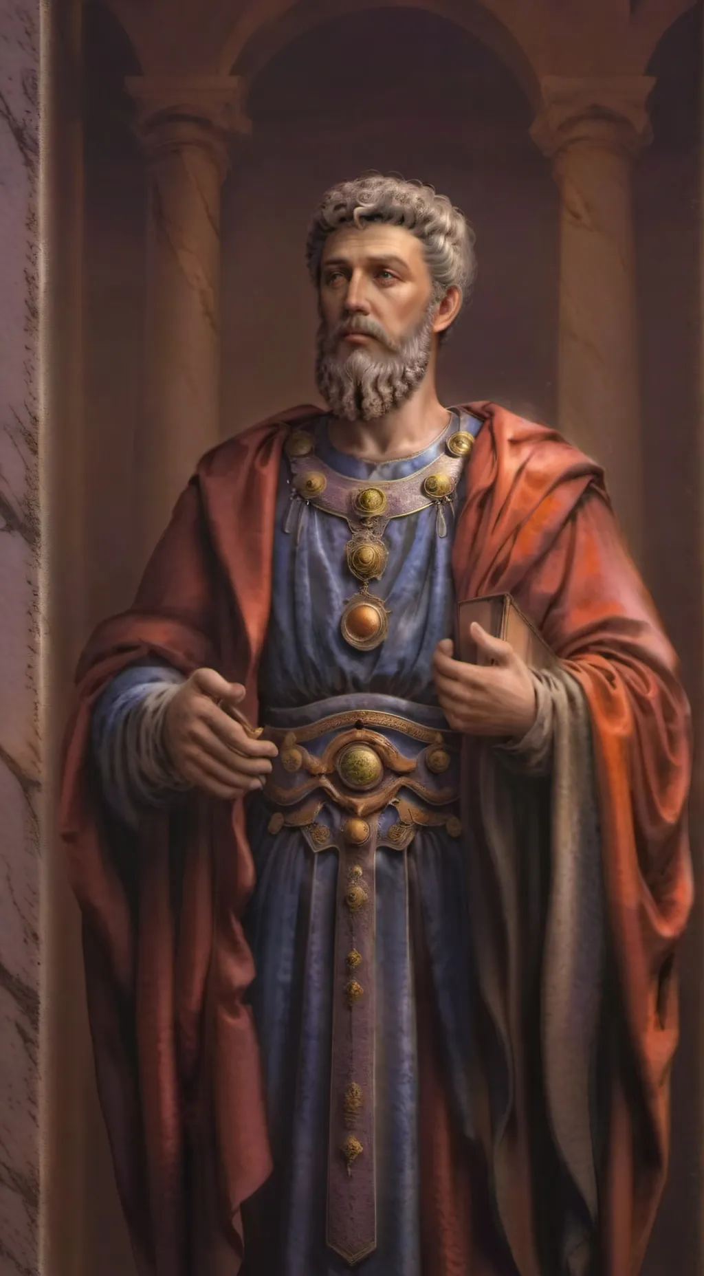 ai character: Marcus Aurelius background