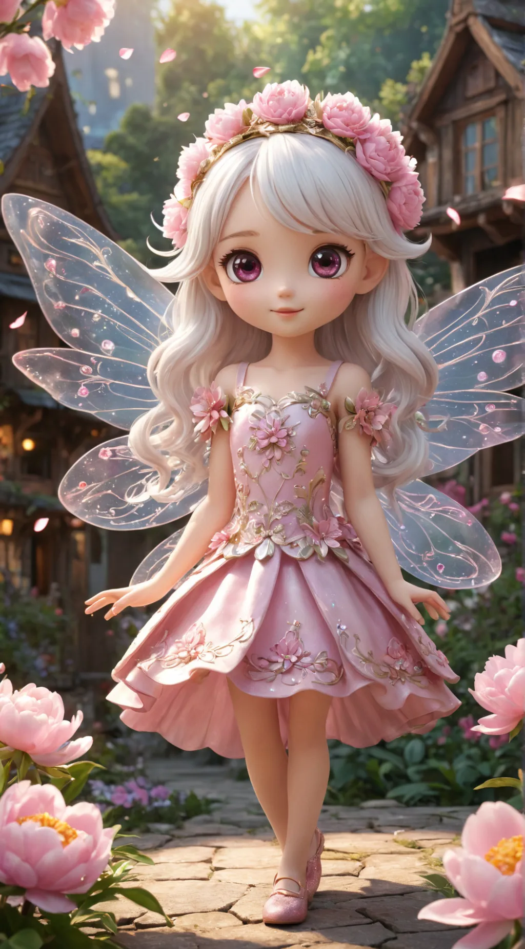 ai character: Peony background