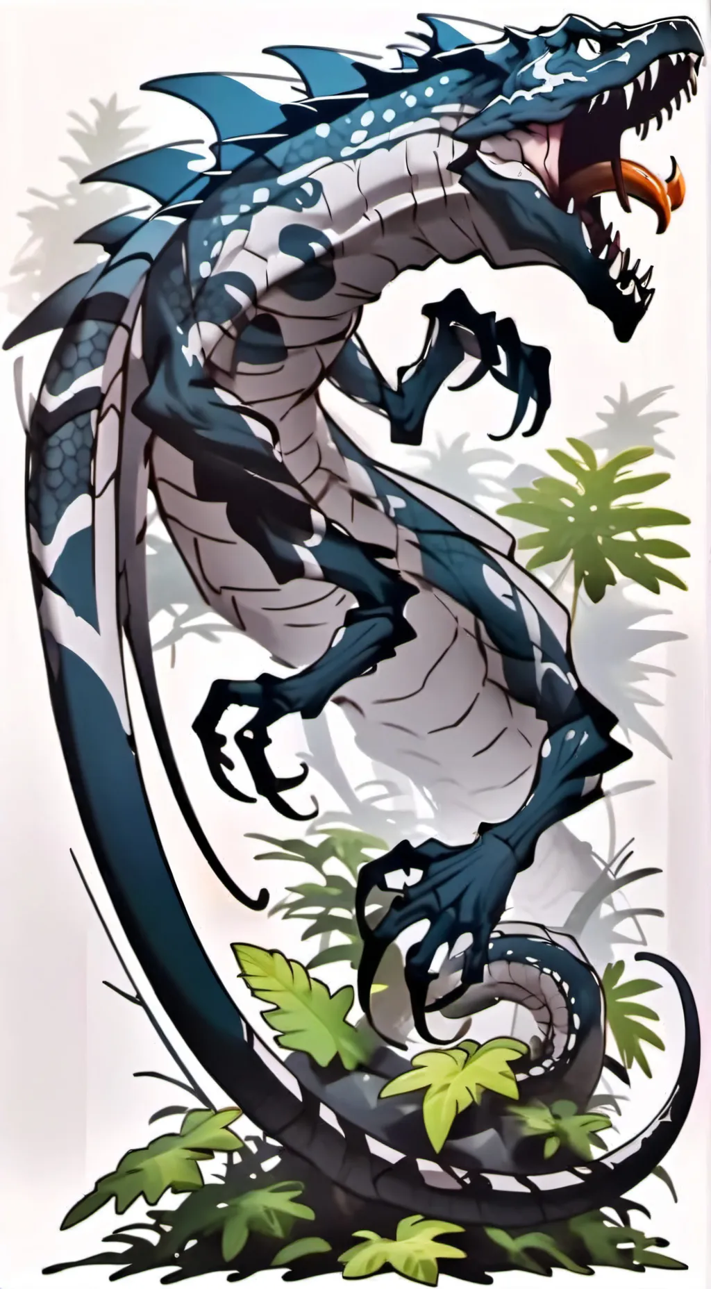 ai character: Venomm réptil background