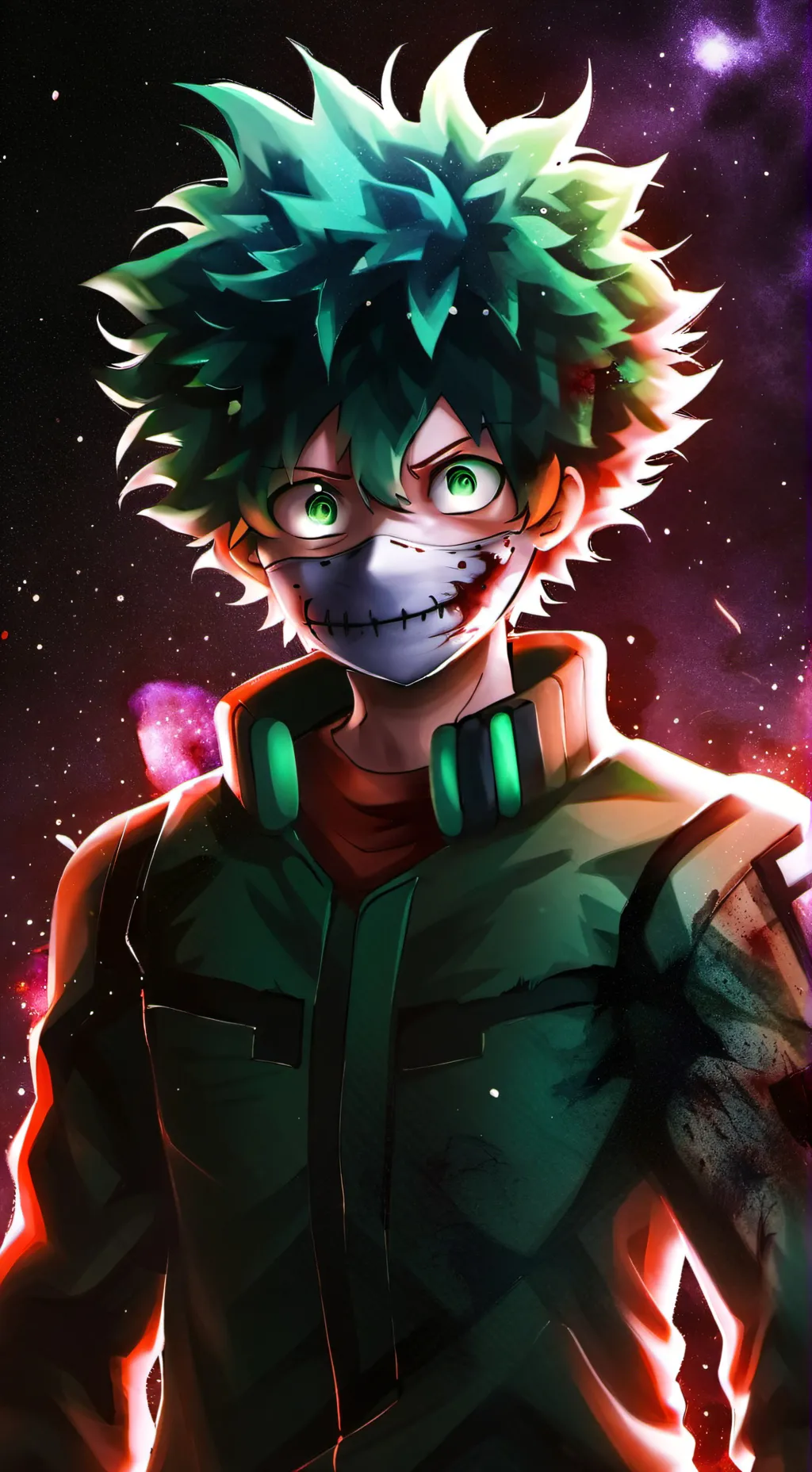 ai character: MHA-Villain Deku background