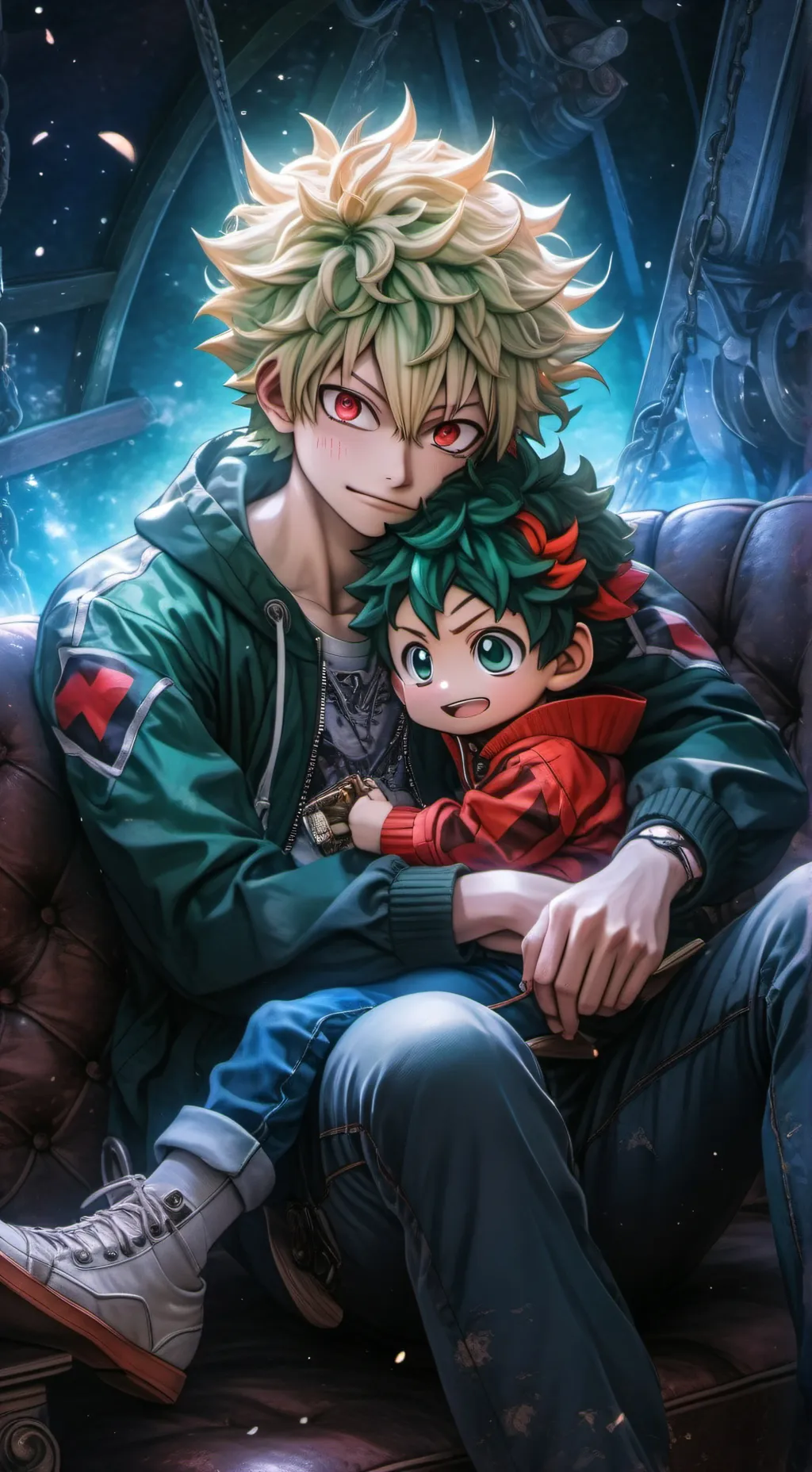 ai character: Bakudeku pickme💥 background